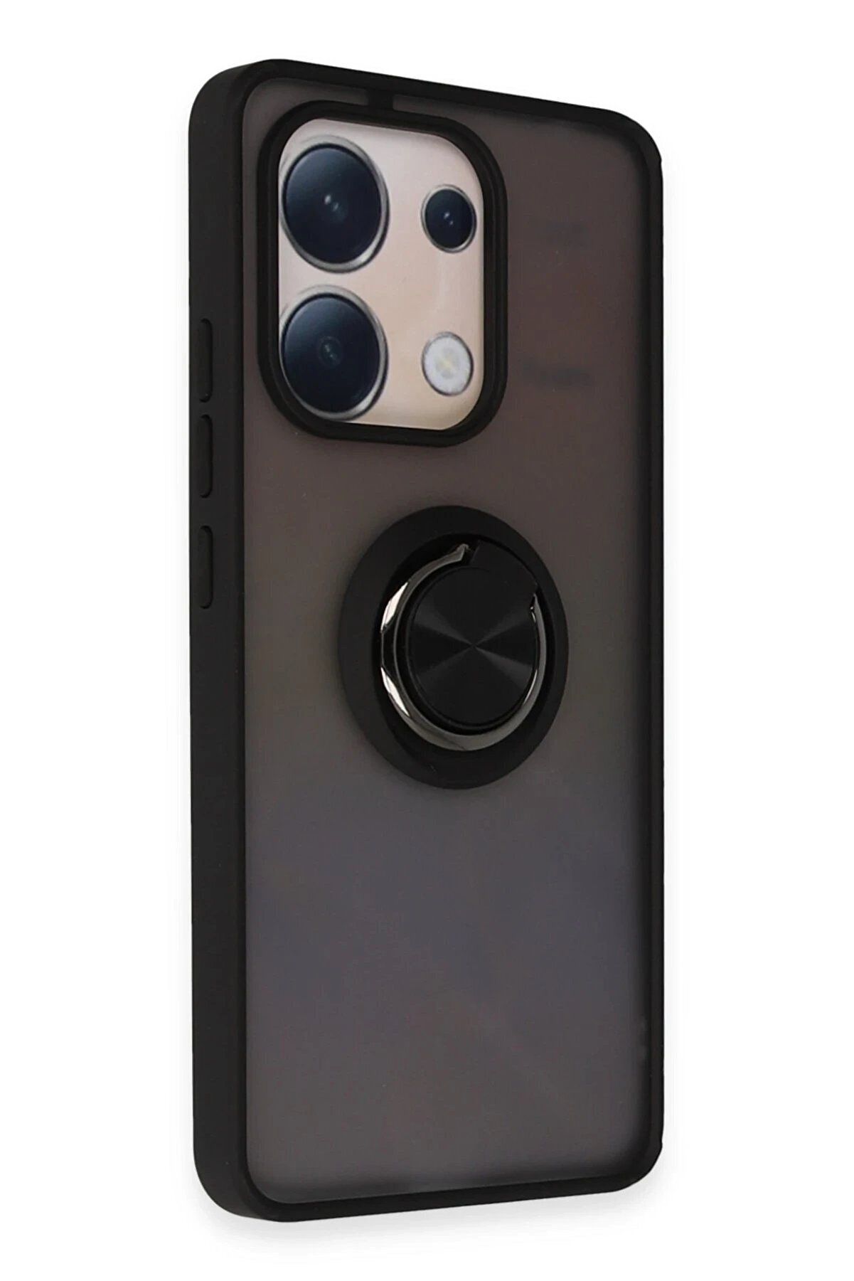 Xi̇aomi̇ Redmi̇ Note 13 4G Kılıf Montreal Yüzüklü Si̇li̇kon Kapak - Si̇yah - Dropx6201-2298