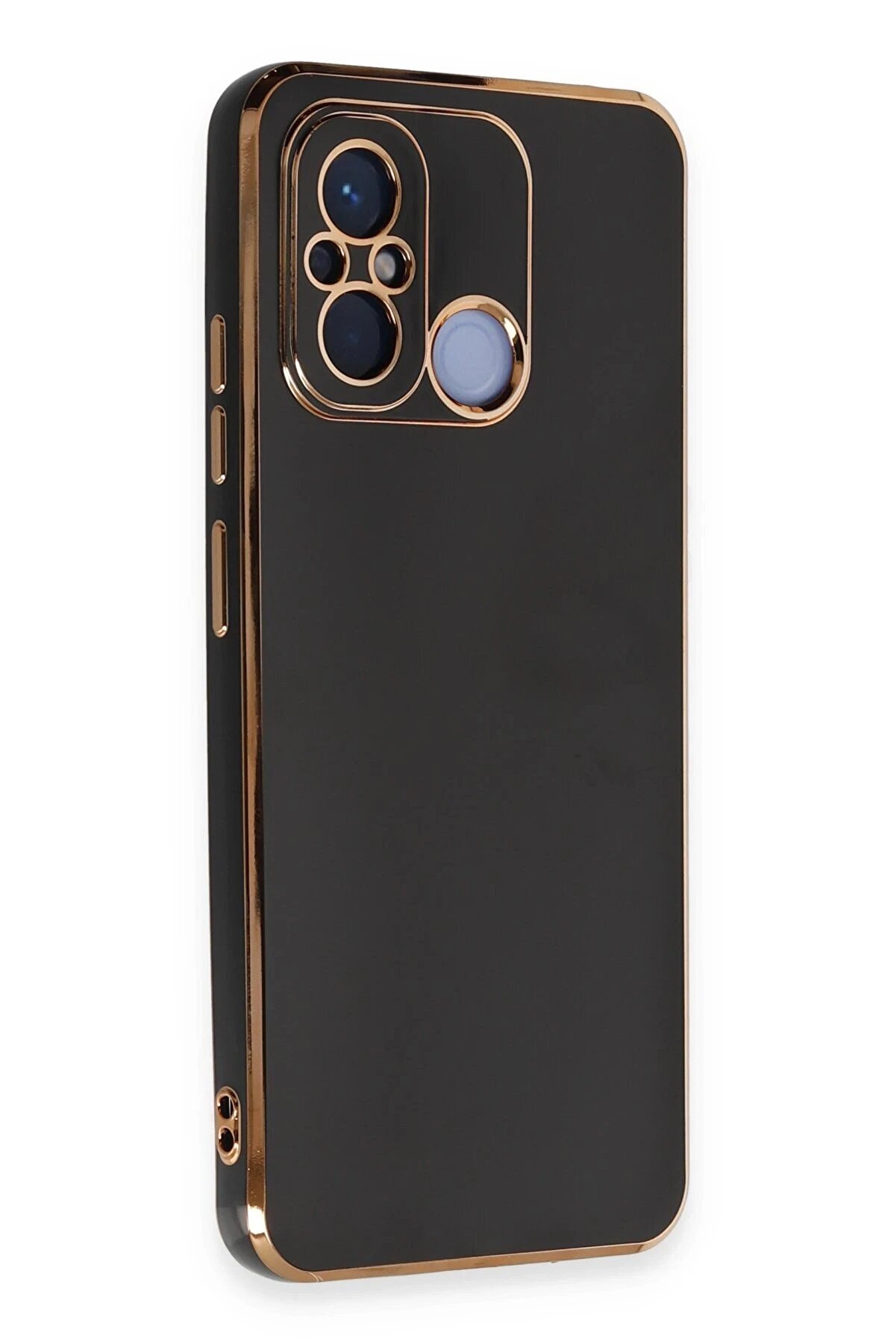 Xi̇aomi̇ Redmi̇ 12C Kılıf Volet Si̇li̇kon - Si̇yah - Dropx5631-3104