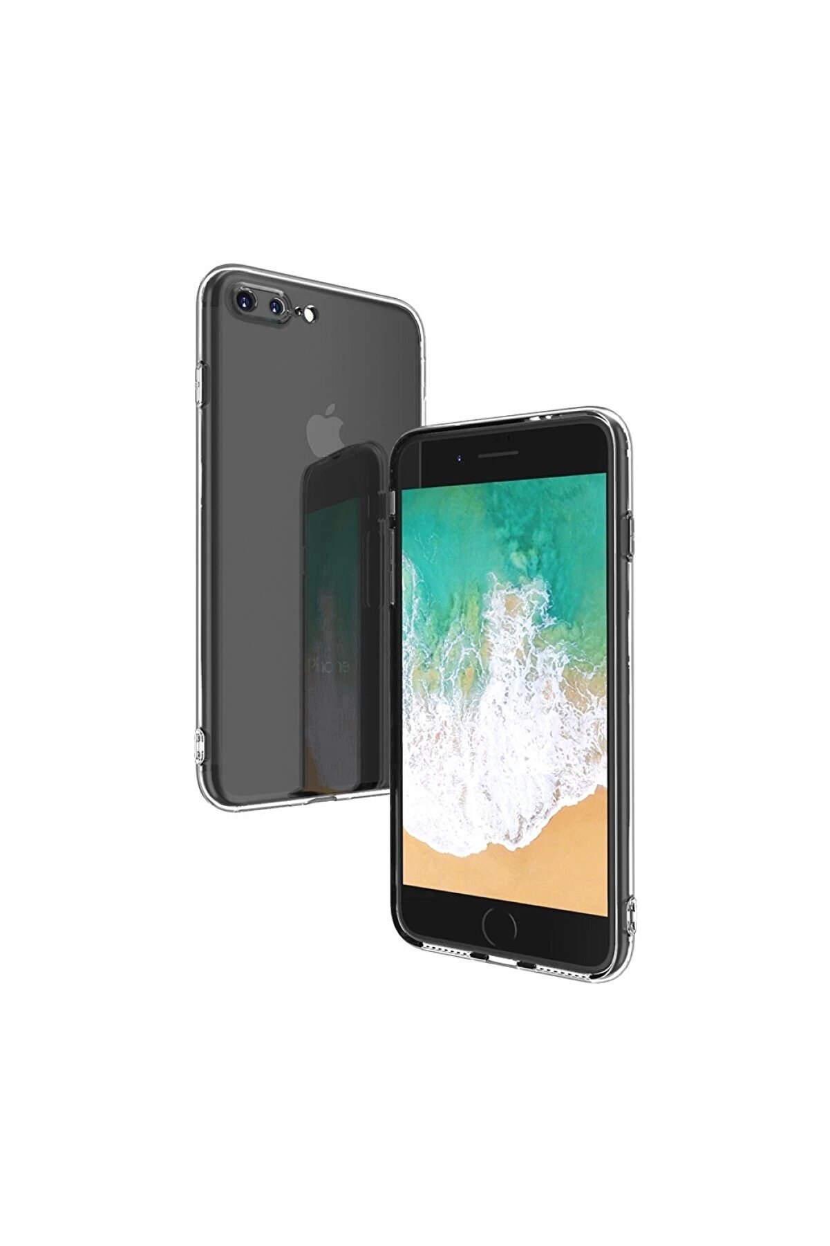 İphone 8 Plus Kılıf Deluxe 2Mm Şeffaf Si̇li̇kon - Dropx1642-4868