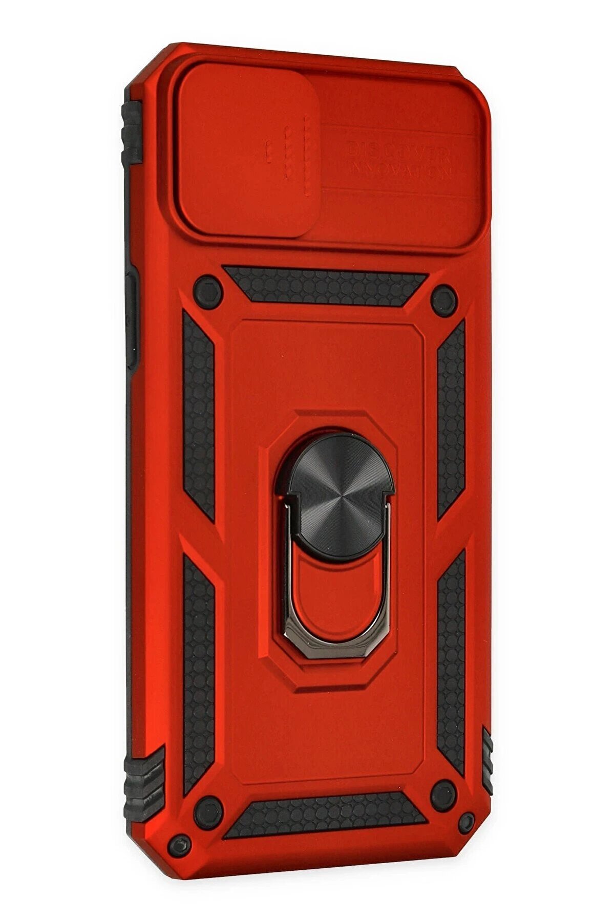 İphone 14 Plus Kılıf Pars Lens Yüzüklü Si̇li̇kon - Kırmızı - Dropx4680-4879