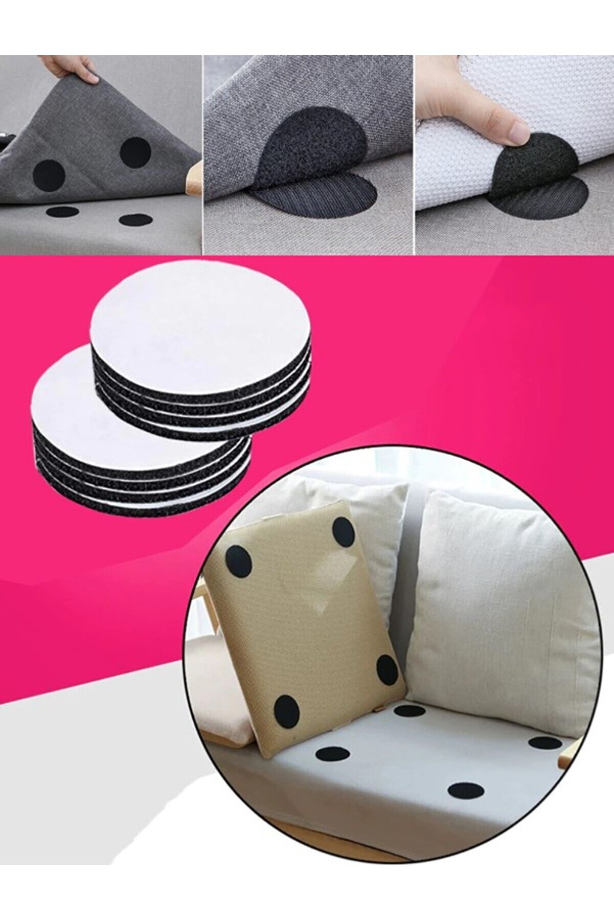 Halı Ki̇li̇m Kaydırmaz Cırt 10 Set Yıkanabi̇li̇r