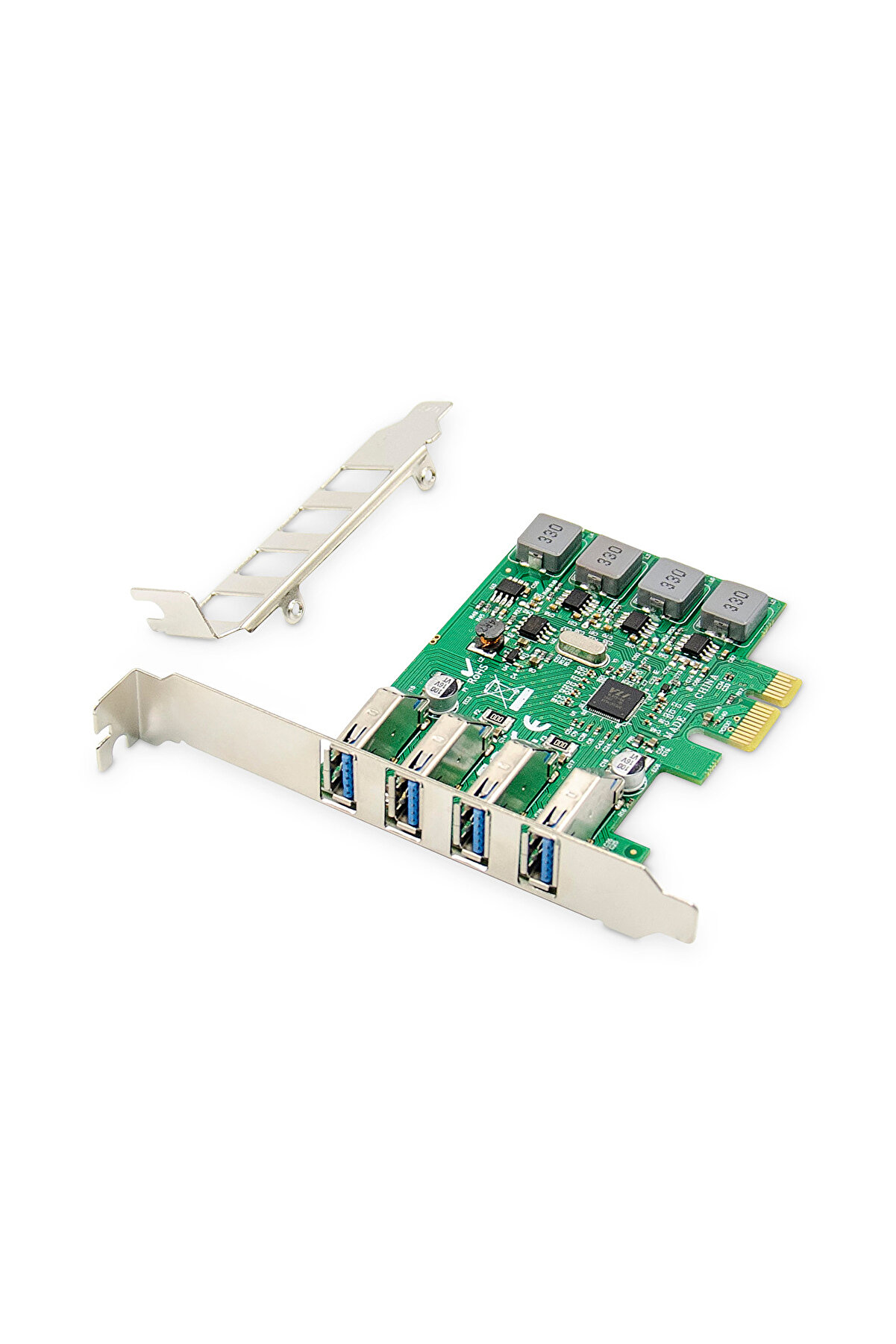 evimdeyokyok Digitus 4-Port USB 3.0 PCI Express Kartı, Çip Takımı: VL805, Low Profile braket'li<br> Di