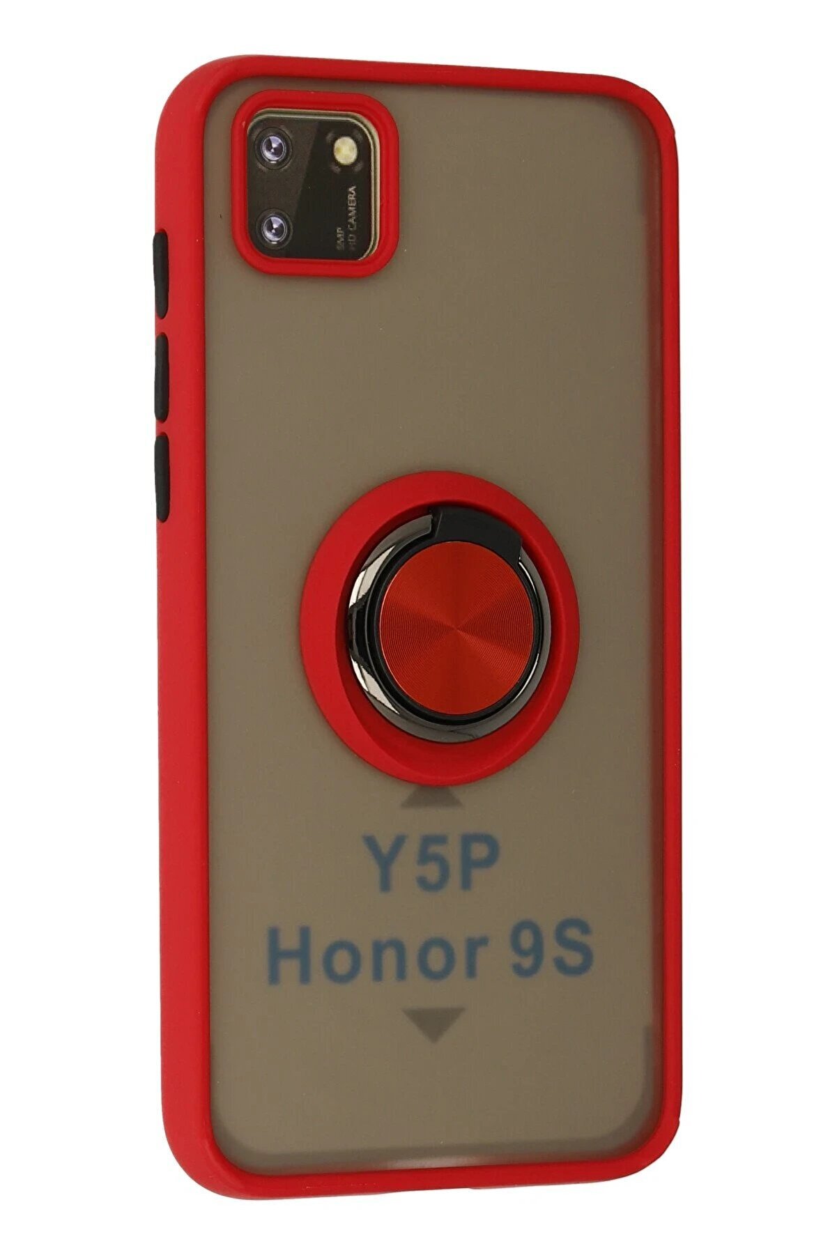 Huawei̇ Y5P Kılıf Montreal Yüzüklü Si̇li̇kon Kapak - Kırmızı - Dropx2631-5662