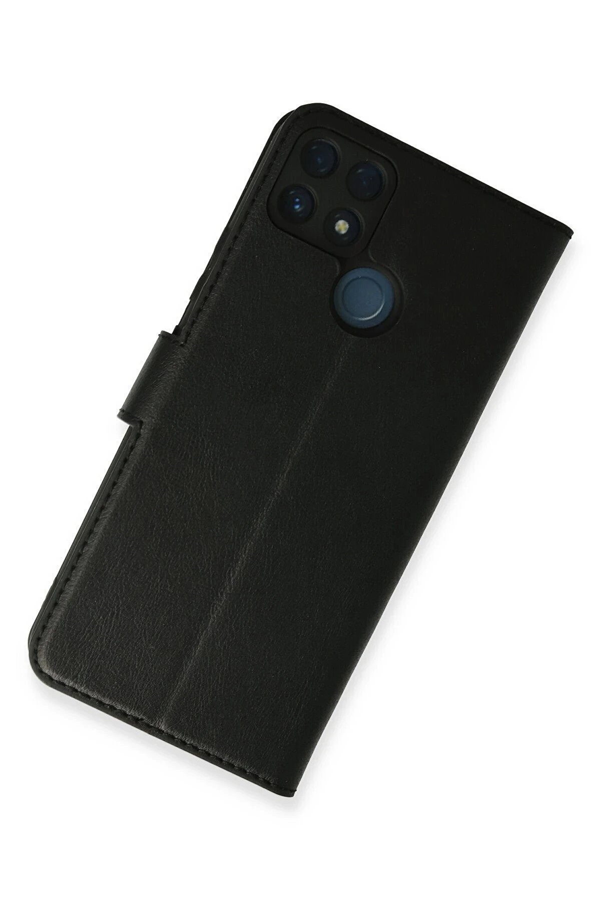 Realme C25 Kılıf Trend S Plus Kapaklı Kılıf - Si̇yah - Dropx2545-9873