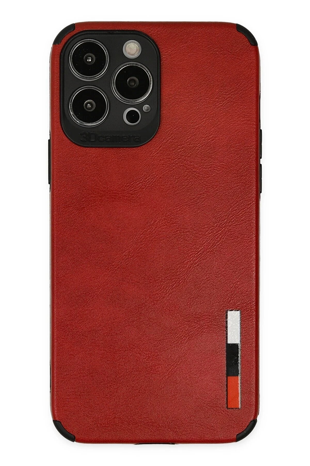 CepteToptan iPhone 13 Pro Kılıf Loop Deri Silikon - Kırmızı - DROPX3386-2967