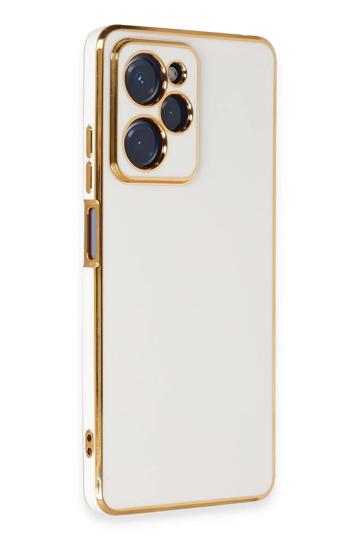 Xi̇aomi̇ Poco X5 Pro 5G Kılıf Volet Si̇li̇kon - Beyaz - Dropx8677-2446