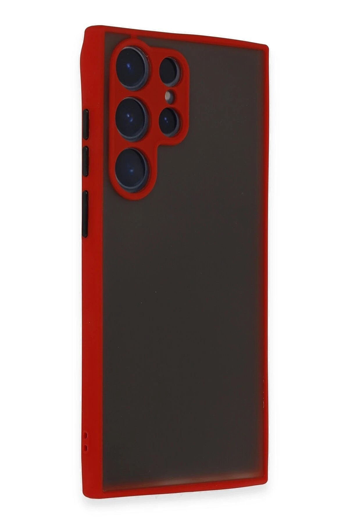 Samsung Galaxy S23 Ultra Kılıf Montreal Si̇li̇kon Kapak - Kırmızı - Dropx9233-3150