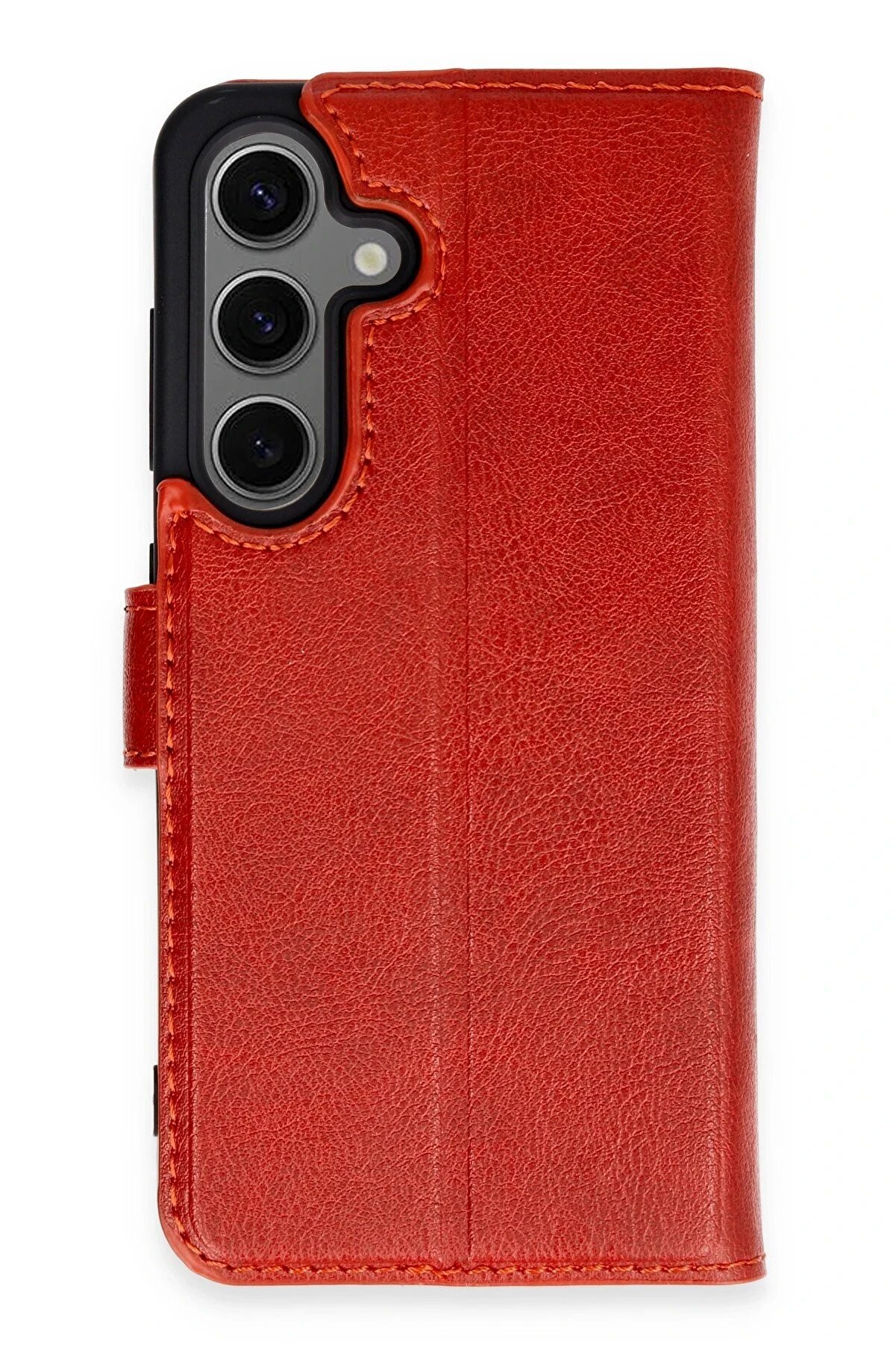 CepteToptan Samsung Galaxy S24 Kılıf Trend S Plus Kapaklı Kılıf - Kırmızı - DROPX5883-9292