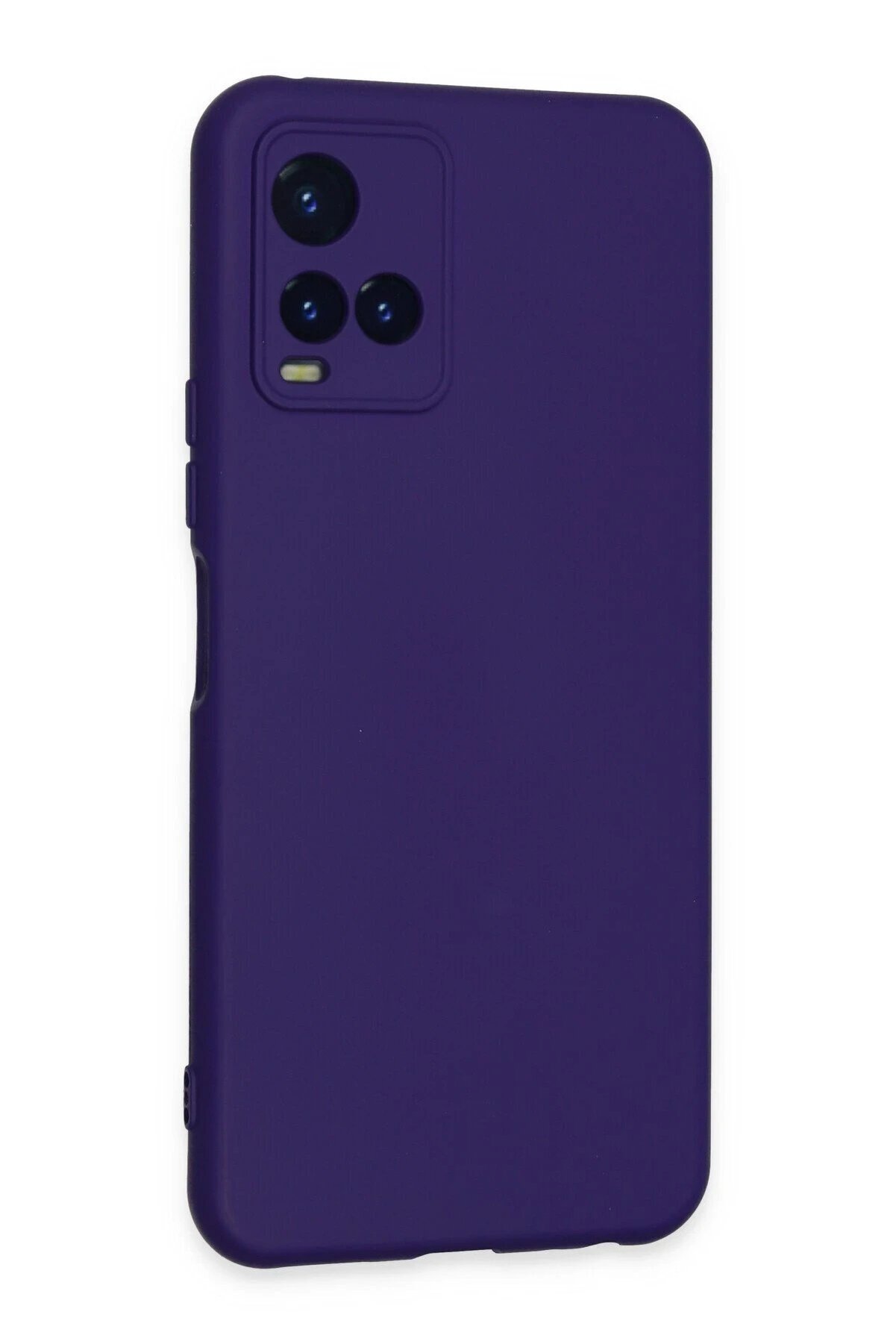 Vi̇vo Y21S Kılıf Nano İ&ccedil;i̇ Kadi̇fe Si̇li̇kon - Mor - Dropx4729-1477