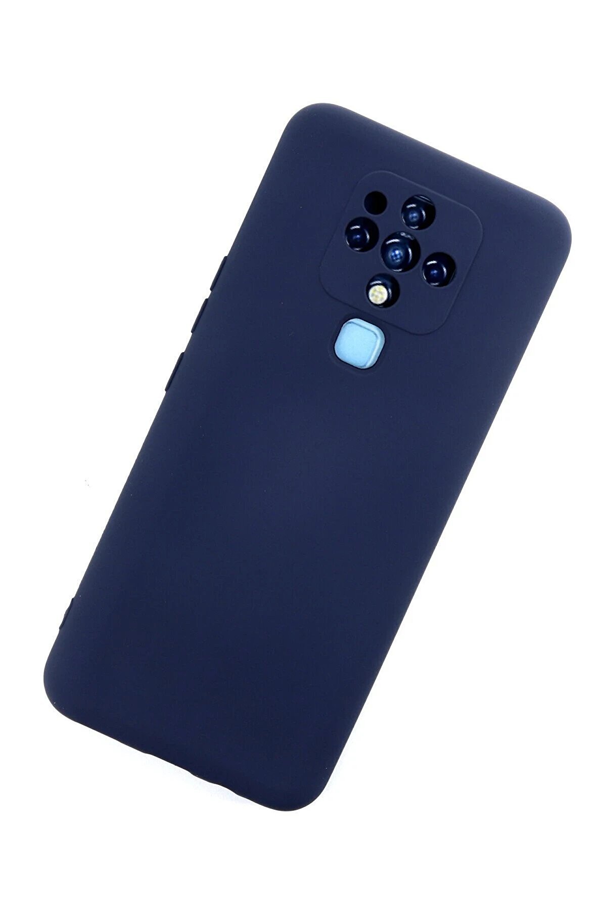 Tecno Camon 16 Kılıf Nano İ&ccedil;i̇ Kadi̇fe Si̇li̇kon - Laci̇vert - Dropx8094-7723