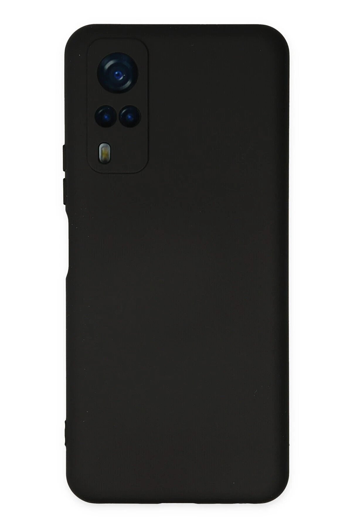 CepteToptan Vivo Y53S Kılıf Nano i&ccedil;i Kadife Silikon - Siyah - DROPX7541-4803