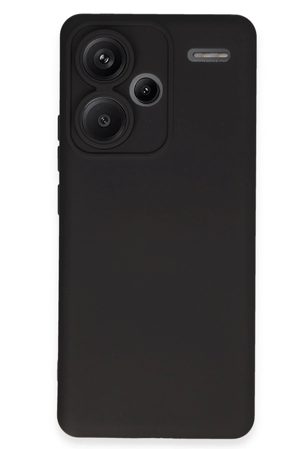 CepteToptan Xiaomi Redmi Note 13 Pro Plus Kılıf Nano i&ccedil;i Kadife Silikon - Siyah - DROPX2318-7914