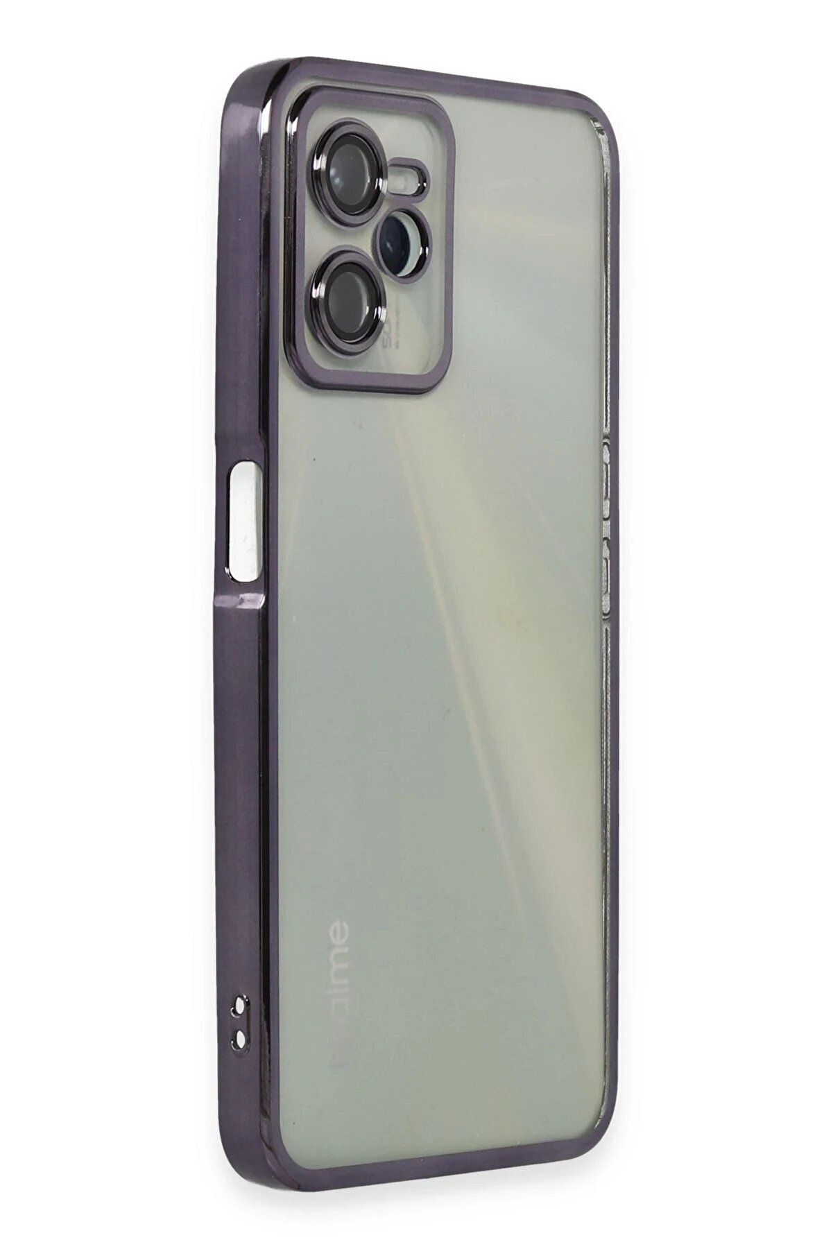 Realme C35 Kılıf Lensli̇ Si̇li̇kon - Mor - Dropx7093-8305