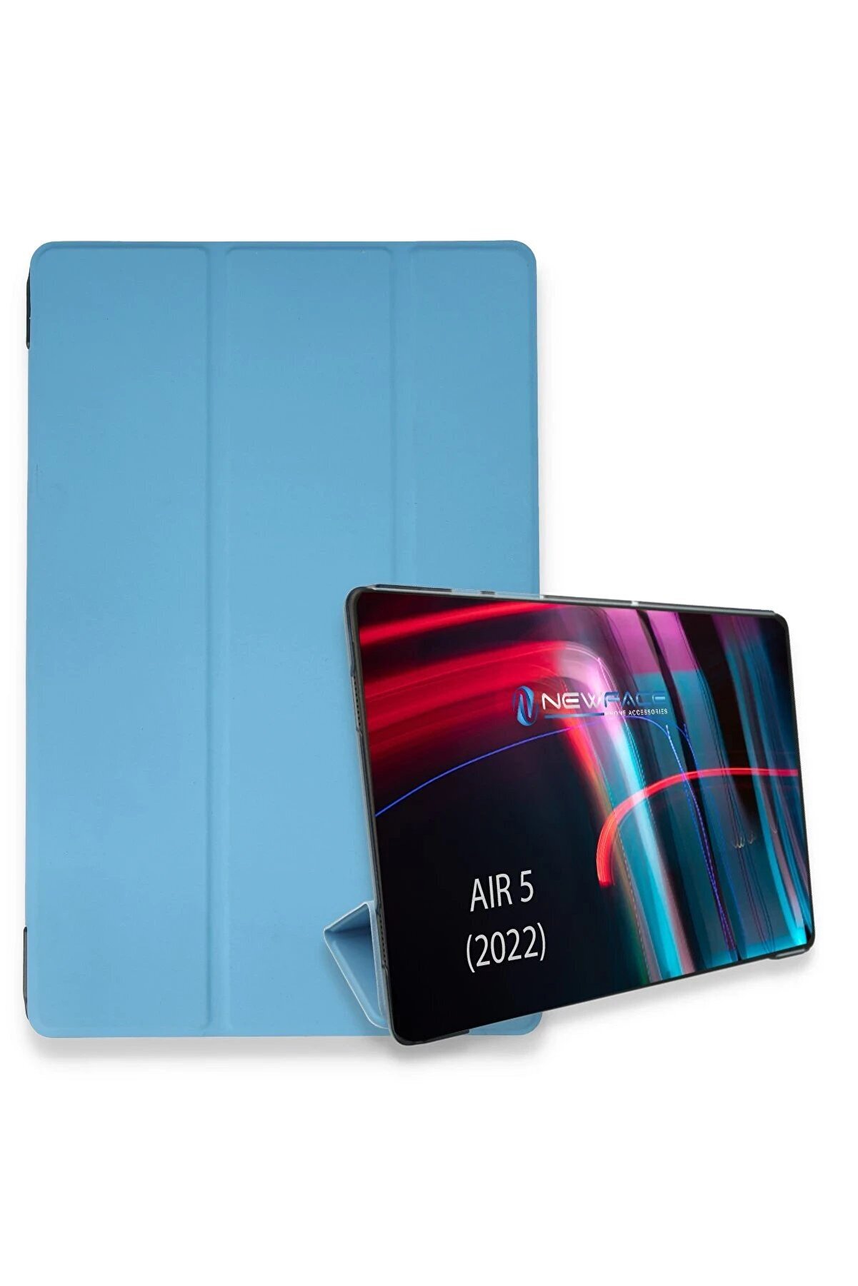 CepteToptan iPad Air 5 (2022) Kılıf Tablet Smart Kılıf - Mavi - DROPX9316-1003