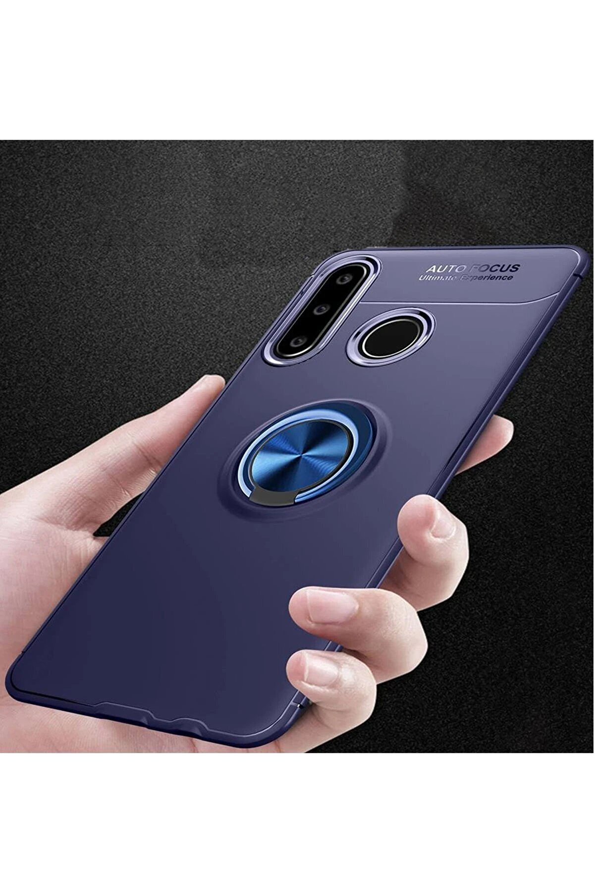 Huawei̇ Y6P Kılıf Range Yüzüklü Si̇li̇kon - Mavi̇ - Dropx4535-1797