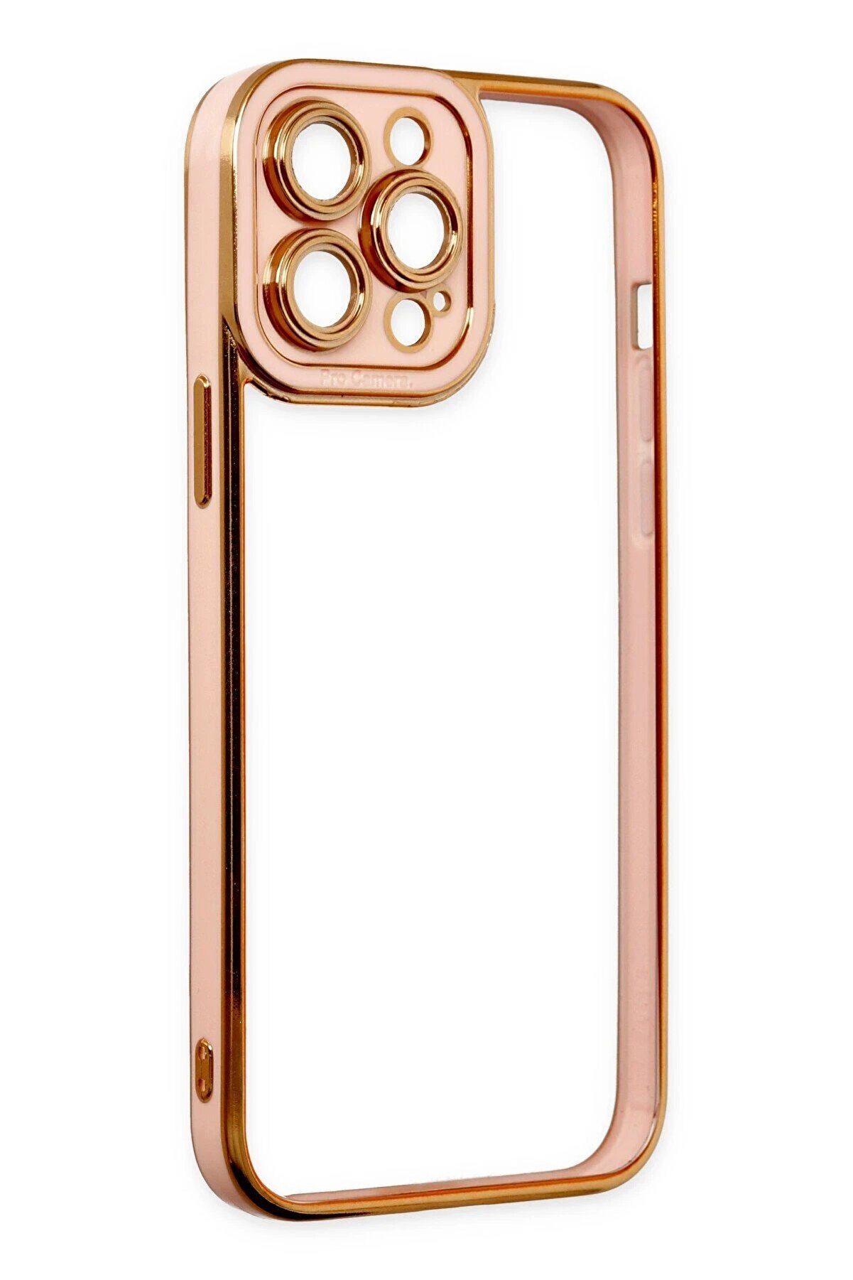 İphone 13 Pro Kılıf Li̇va Lens Si̇li̇kon - Rose - Dropx4136-5099