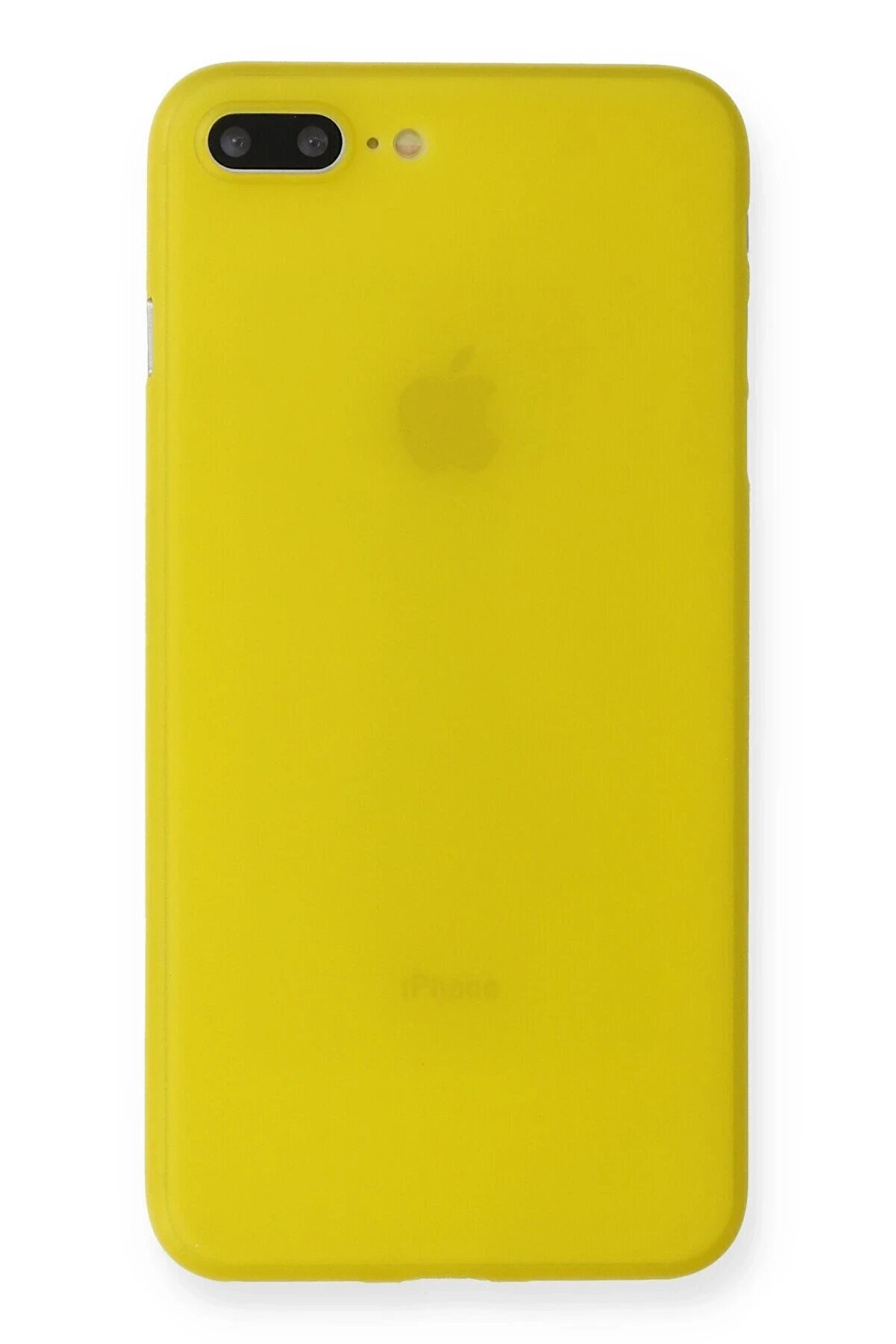 CepteToptan iPhone 7 Plus Kılıf PP Ultra İnce Kapak - Sarı - DROPX6412-2439