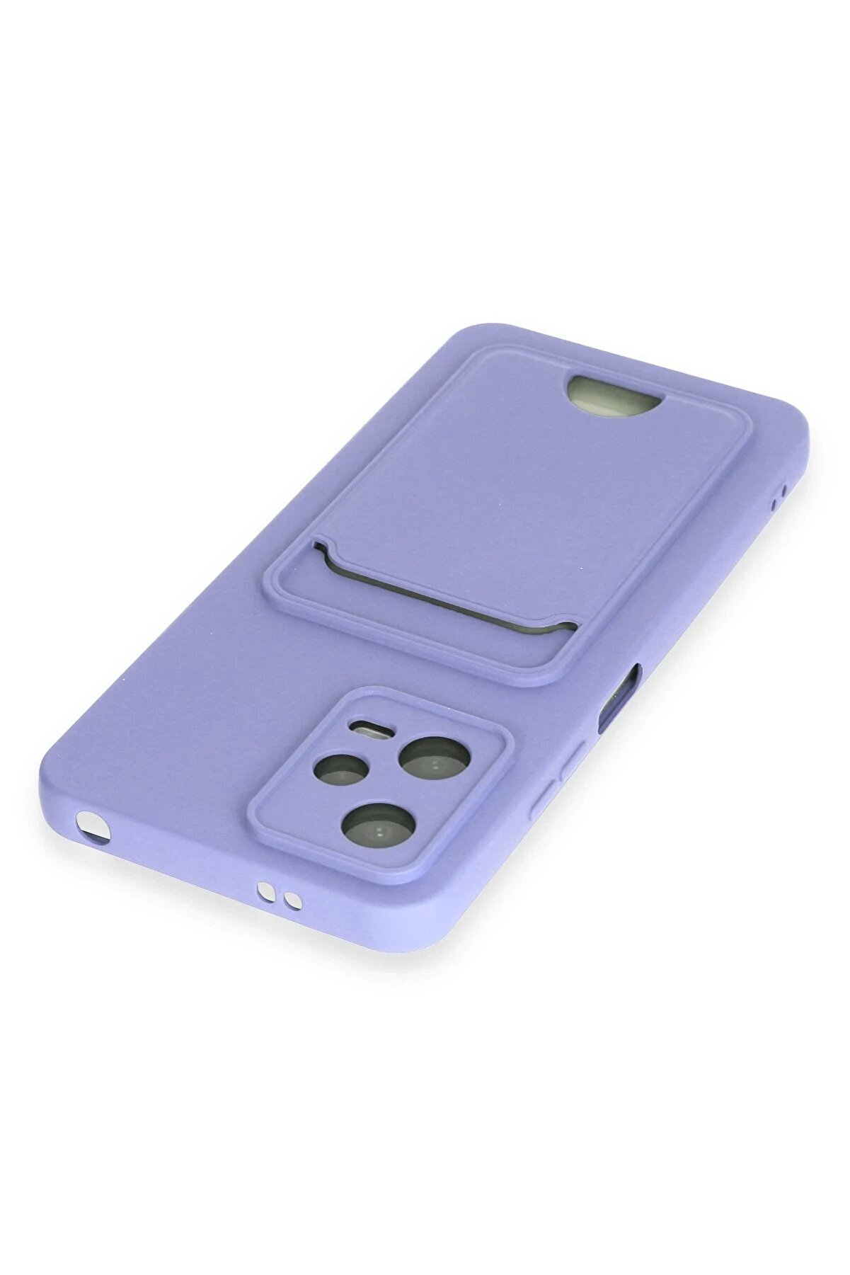 Xi̇aomi̇ Poco X5 5G Kılıf Kelvi̇n Kartvi̇zi̇tli̇ Si̇li̇kon - Li̇la - Dropx2590-2018