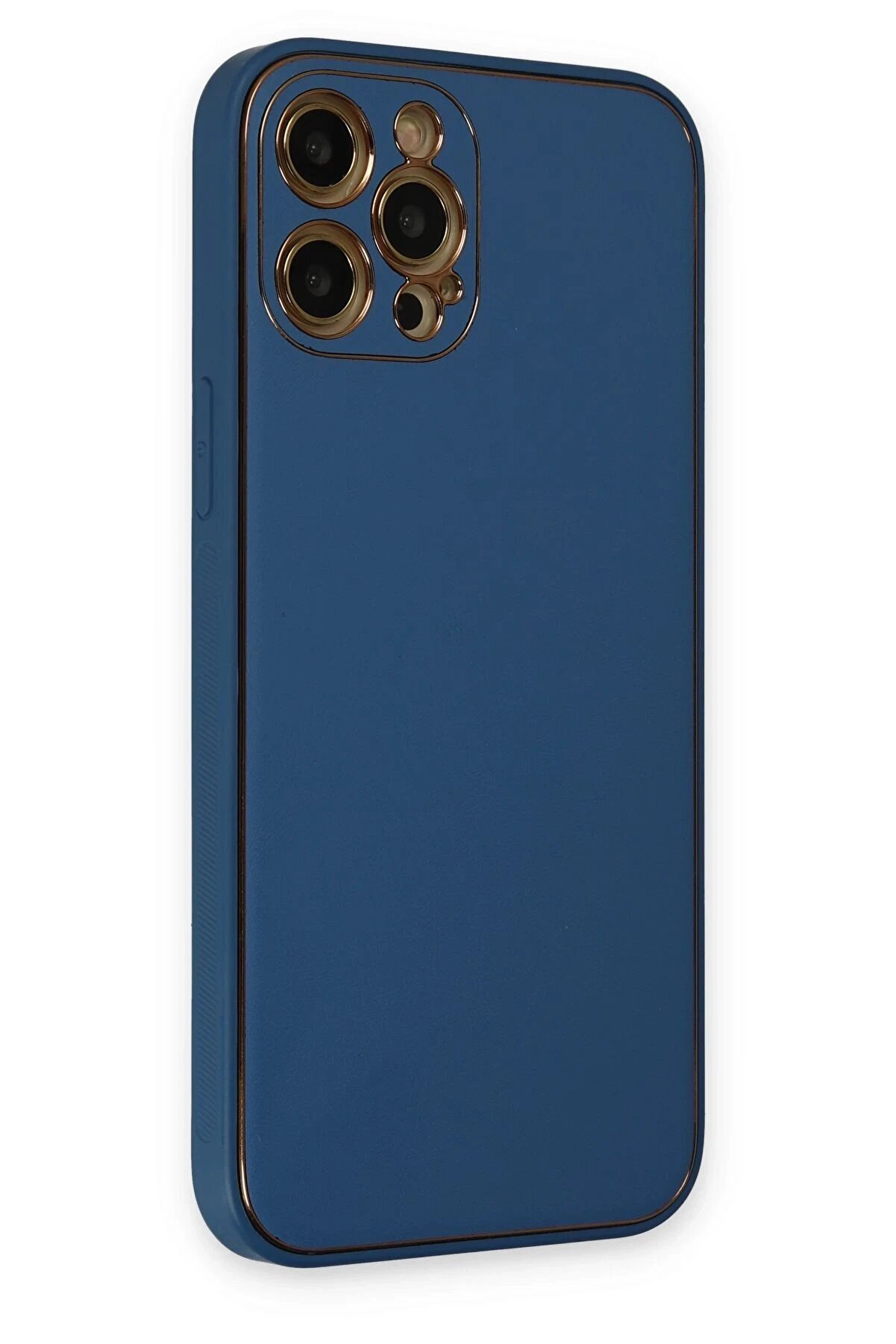 İphone 12 Pro Kılıf Coco Deri̇ Si̇li̇kon Kapak - Açık Mavi̇ - Dropx6659-3754