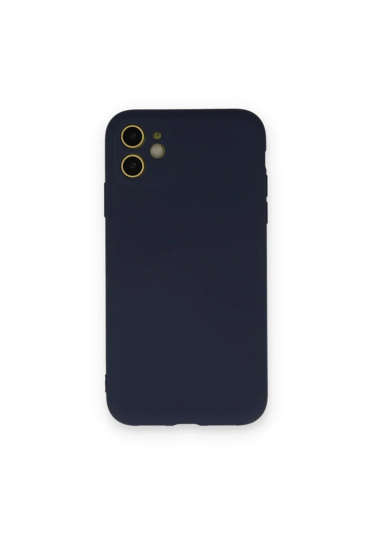 CepteToptan iPhone 12 Mini Kılıf Nano içi Kadife Silikon - Lacivert - DROPX5513-1120