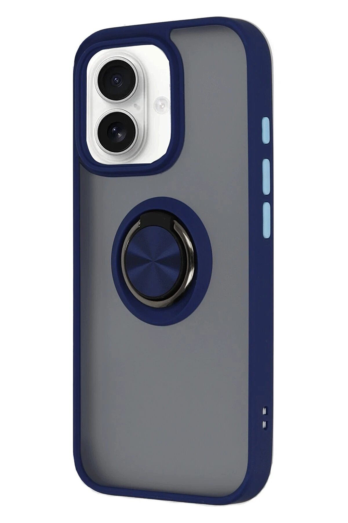 İphone 16 Kılıf Montreal Y&uuml;z&uuml;kl&uuml; Si̇li̇kon Kapak - Laci̇vert - Dropx9007-4778