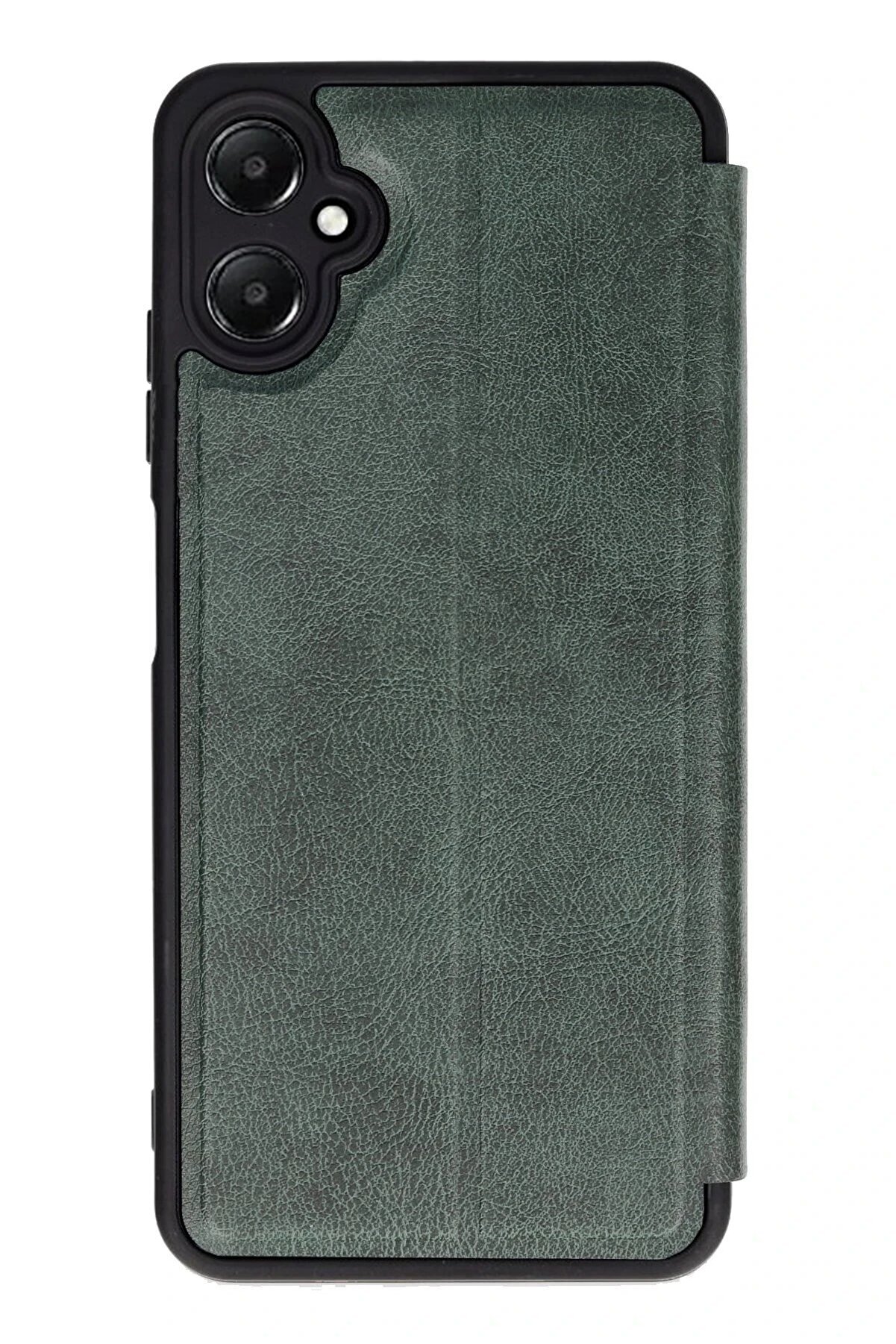 CepteToptan Samsung Galaxy A05 Kılıf Flip Cover - Koyu Yeşil - DROPX4505-1444