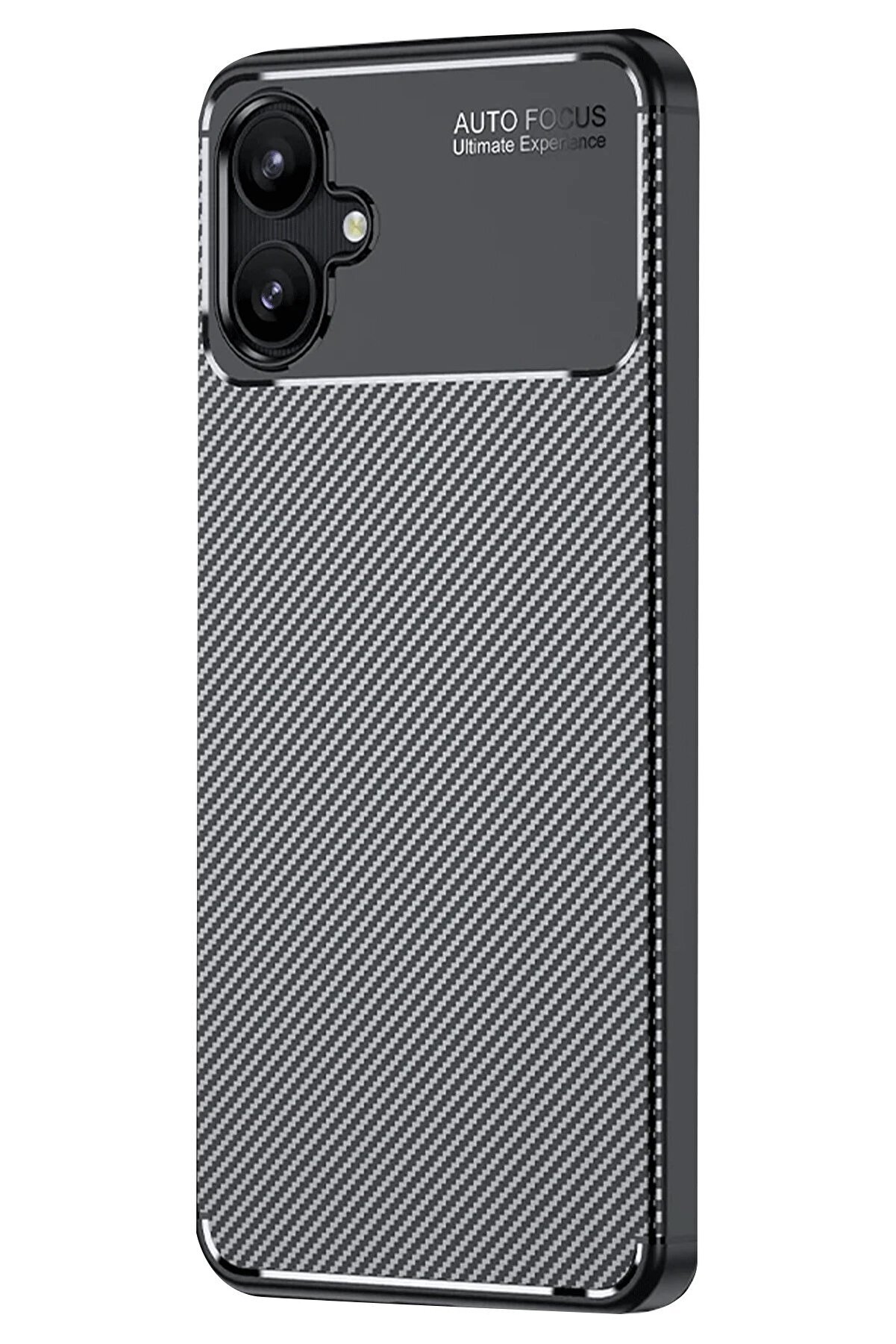 CepteToptan Samsung Galaxy A06 Kılıf Auto Focus Karbon Kapak - Siyah - DROPX2668-8519