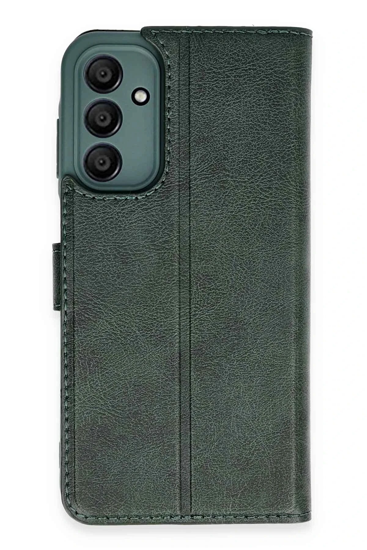 CepteToptan Samsung Galaxy A55 5G Kılıf Trend S Plus Kapaklı Kılıf - Yeşil - DROPX8837-5890