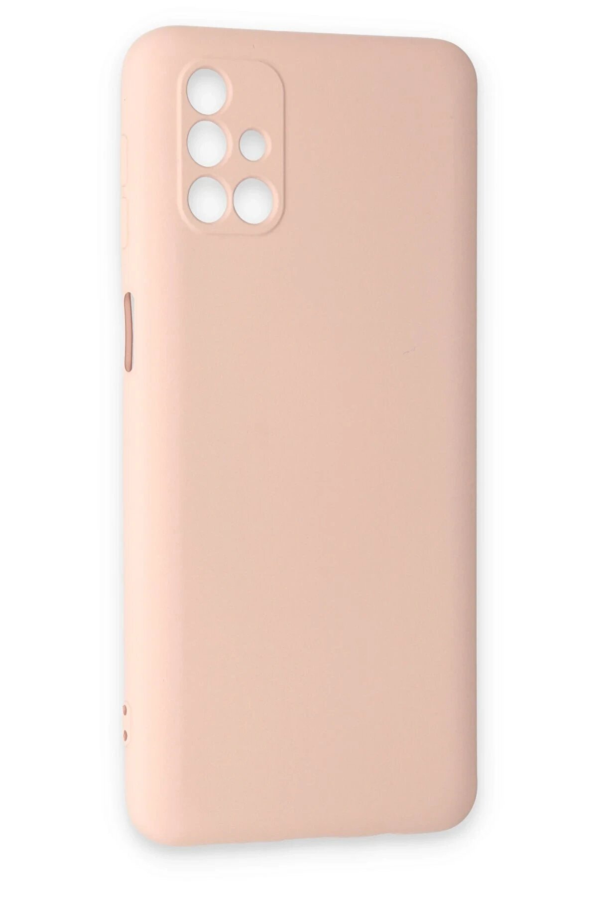 Samsung Galaxy M31S Kılıf Nano İ&ccedil;i̇ Kadi̇fe Si̇li̇kon - Pudra - Dropx6517-2769