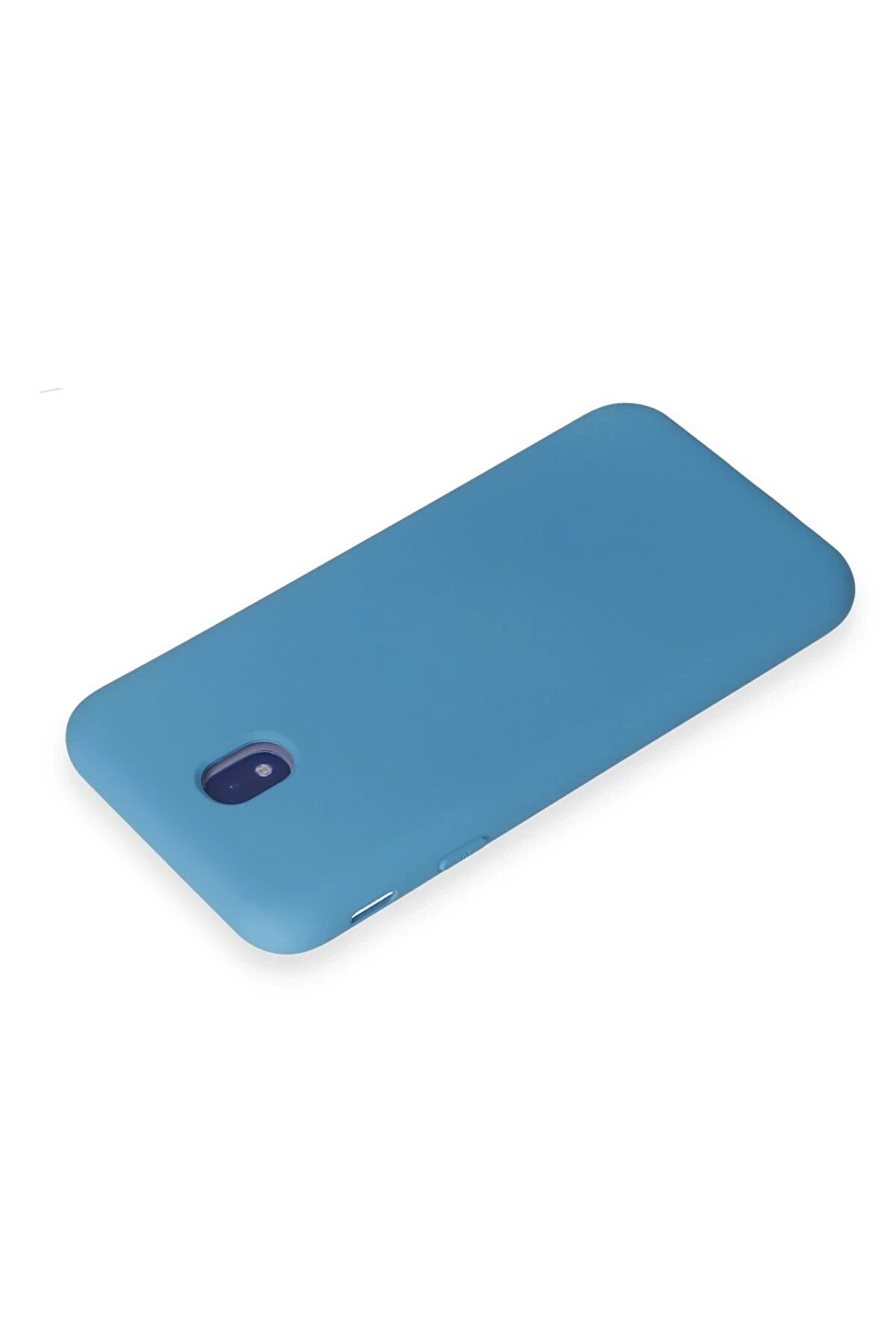 Samsung Galaxy J7 Pro / J730 Kılıf Nano İ&ccedil;i̇ Kadi̇fe Si̇li̇kon - Mavi̇ - Dropx9019-9840