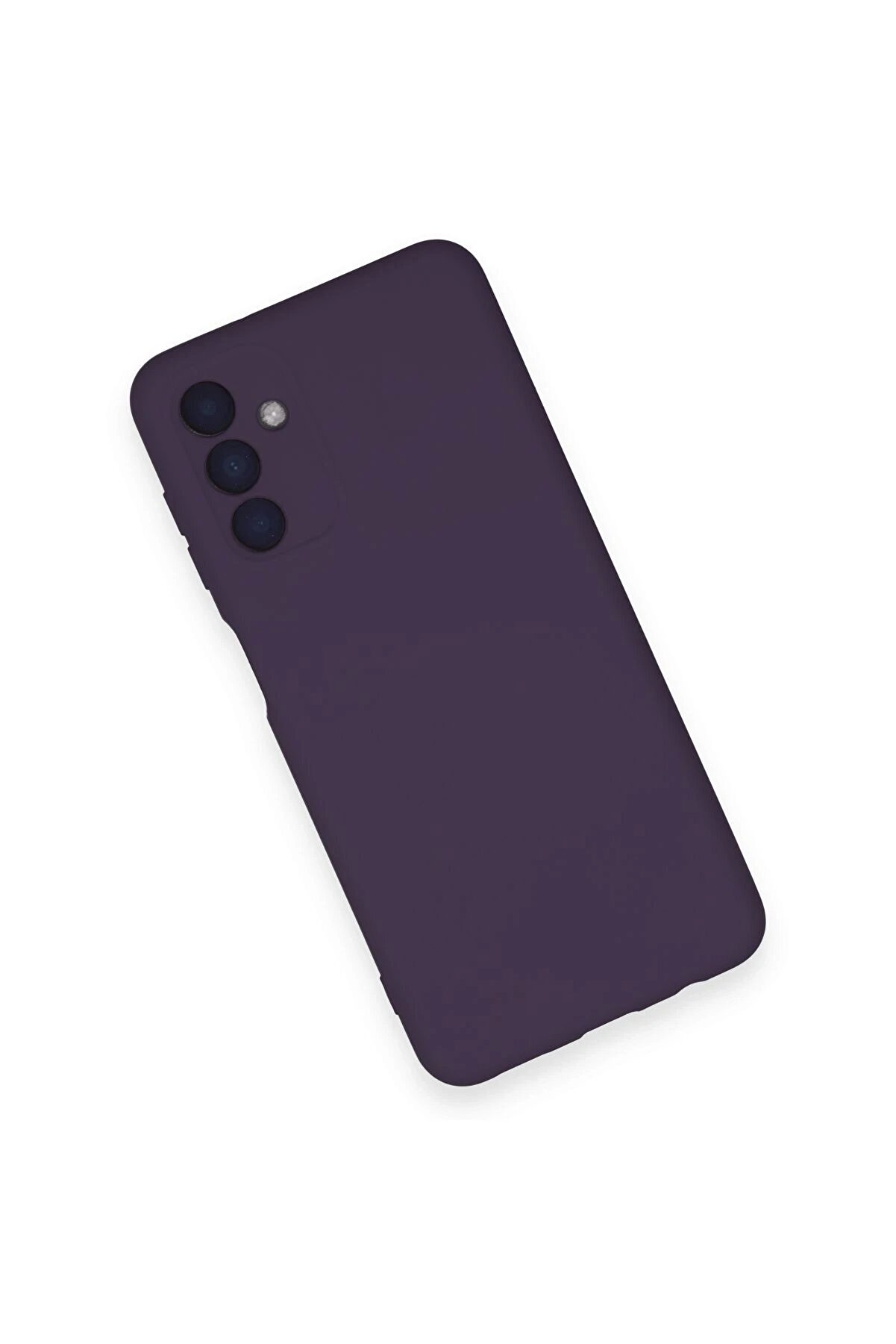 Samsung Galaxy A14 4G Kılıf Nano İçi̇ Kadi̇fe Si̇li̇kon - Mor - Dropx3673-3990