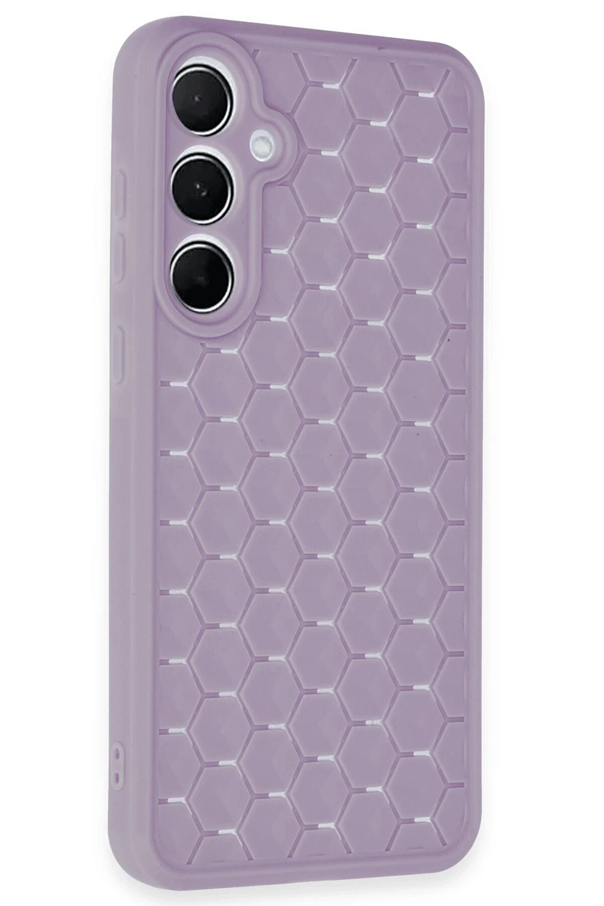 Samsung Galaxy A15 4G Kılıf Petek Si̇li̇kon Kapak - Li̇la - Dropx8671-9521