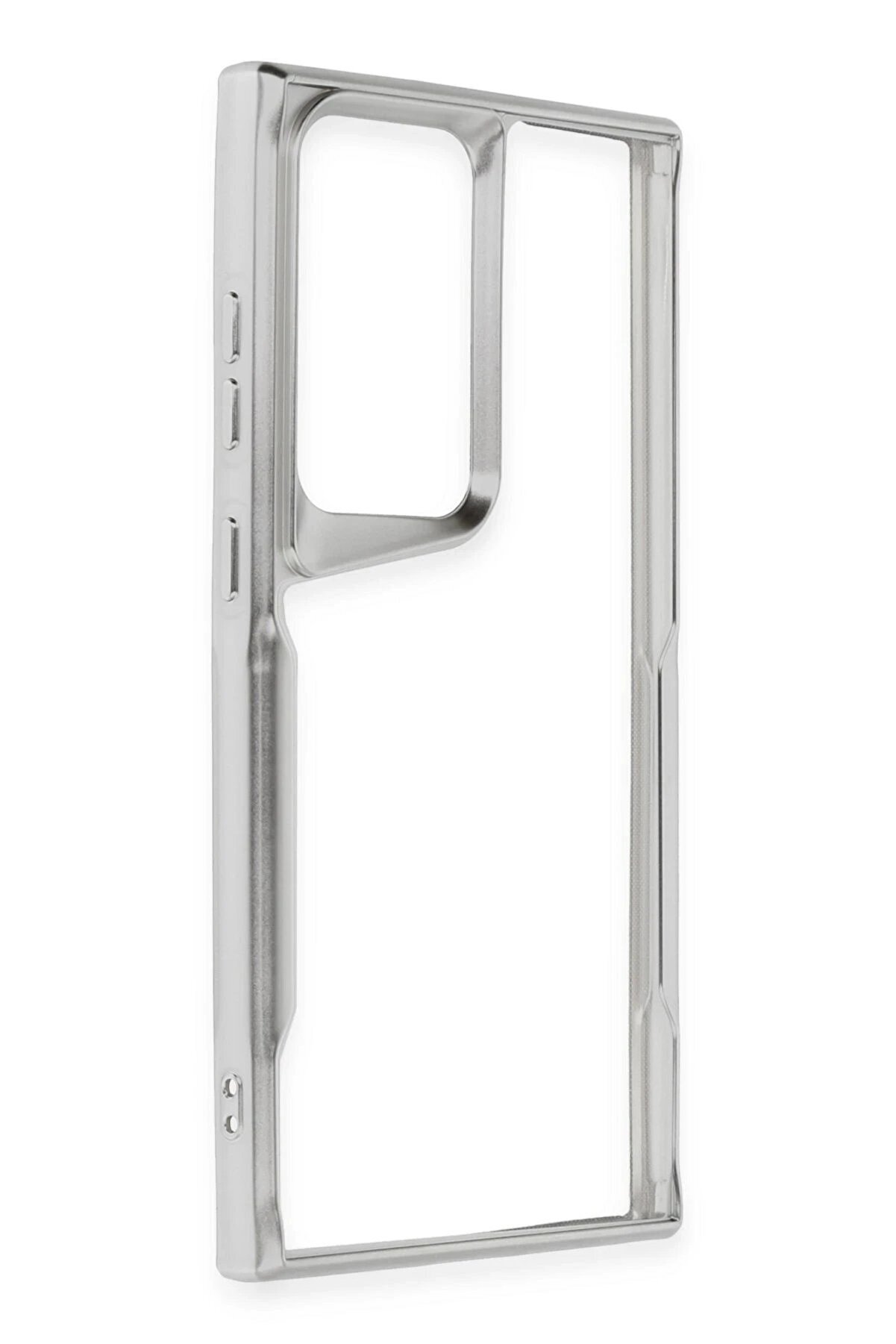 Samsung Galaxy S24 Ultra Kılıf Boyi̇ Si̇li̇kon Kapak - Gümüş - Dropx2726-1715