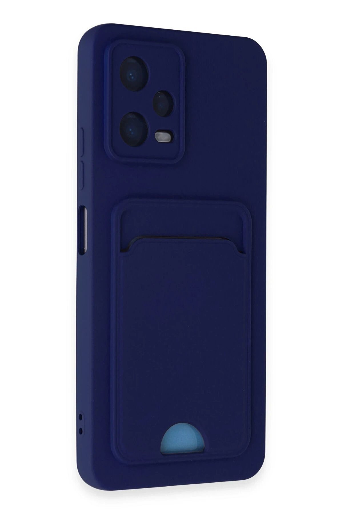 Xi̇aomi̇ Poco X5 5G Kılıf Kelvi̇n Kartvi̇zi̇tli̇ Si̇li̇kon - Laci̇vert - Dropx2770-4048