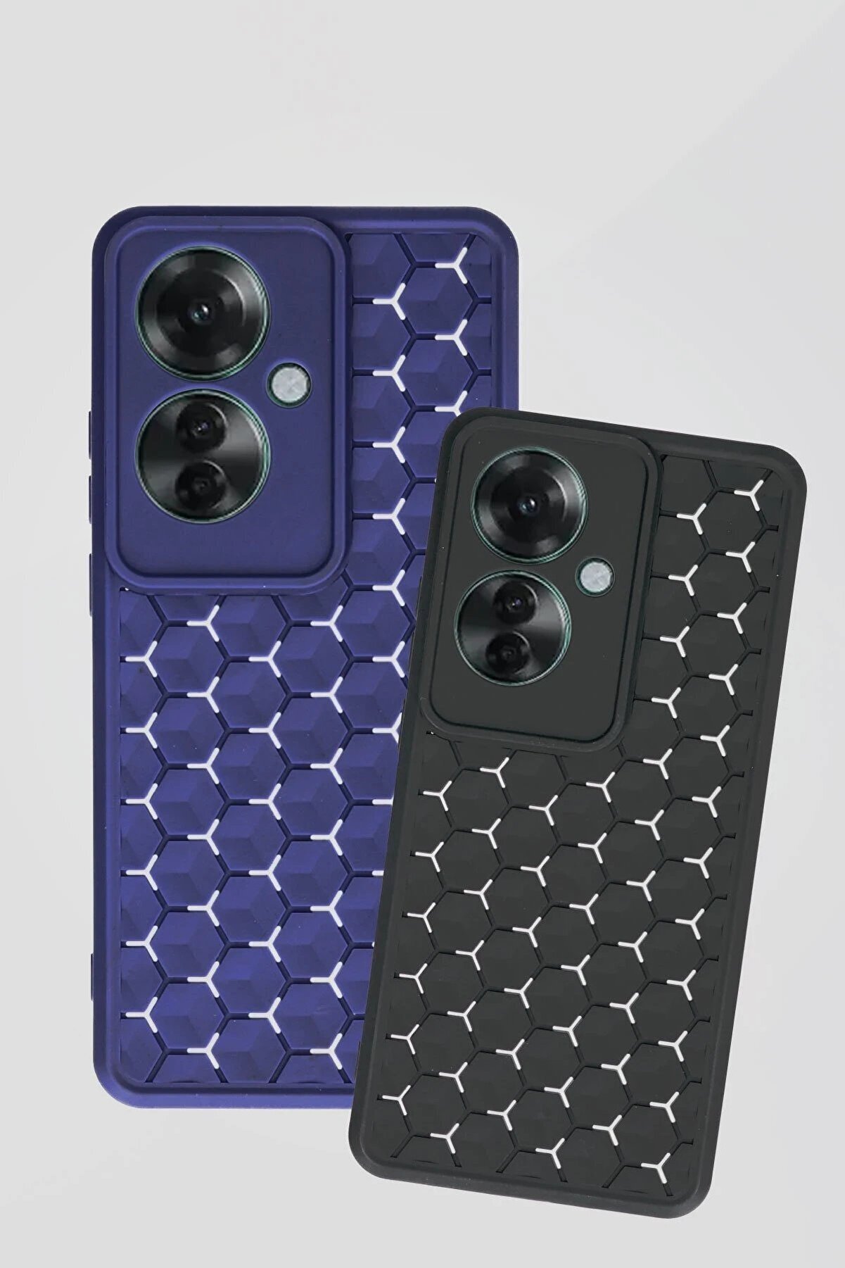 Oppo Reno 11F Kılıf Petek Si̇li̇kon Kapak - Koyu Yeşi̇l - Aa5346-2933