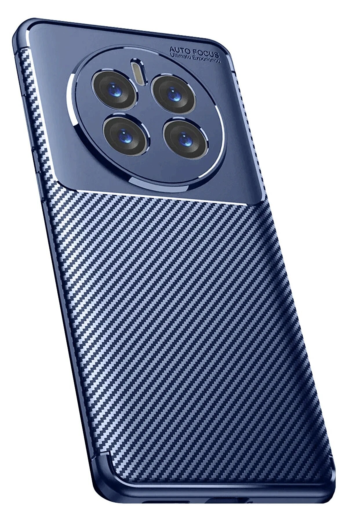 CepteToptan Realme 12 Pro Plus Kılıf Auto Focus Karbon Kapak - Lacivert - DROPX1684-3462