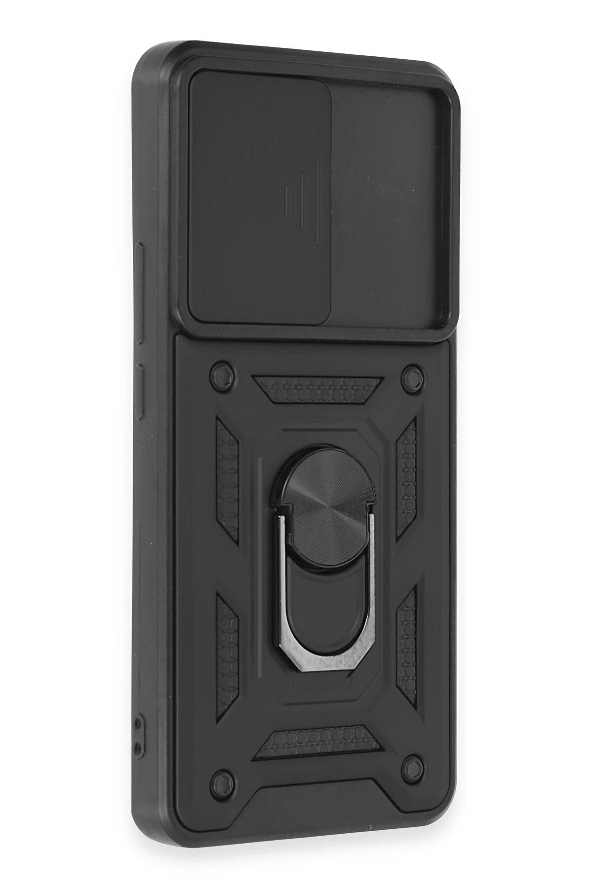 Xi̇aomi̇ Mi̇ 12T Pro Kılıf Pars Lens Yüzüklü Si̇li̇kon - Si̇yah - Dropx5219-5432