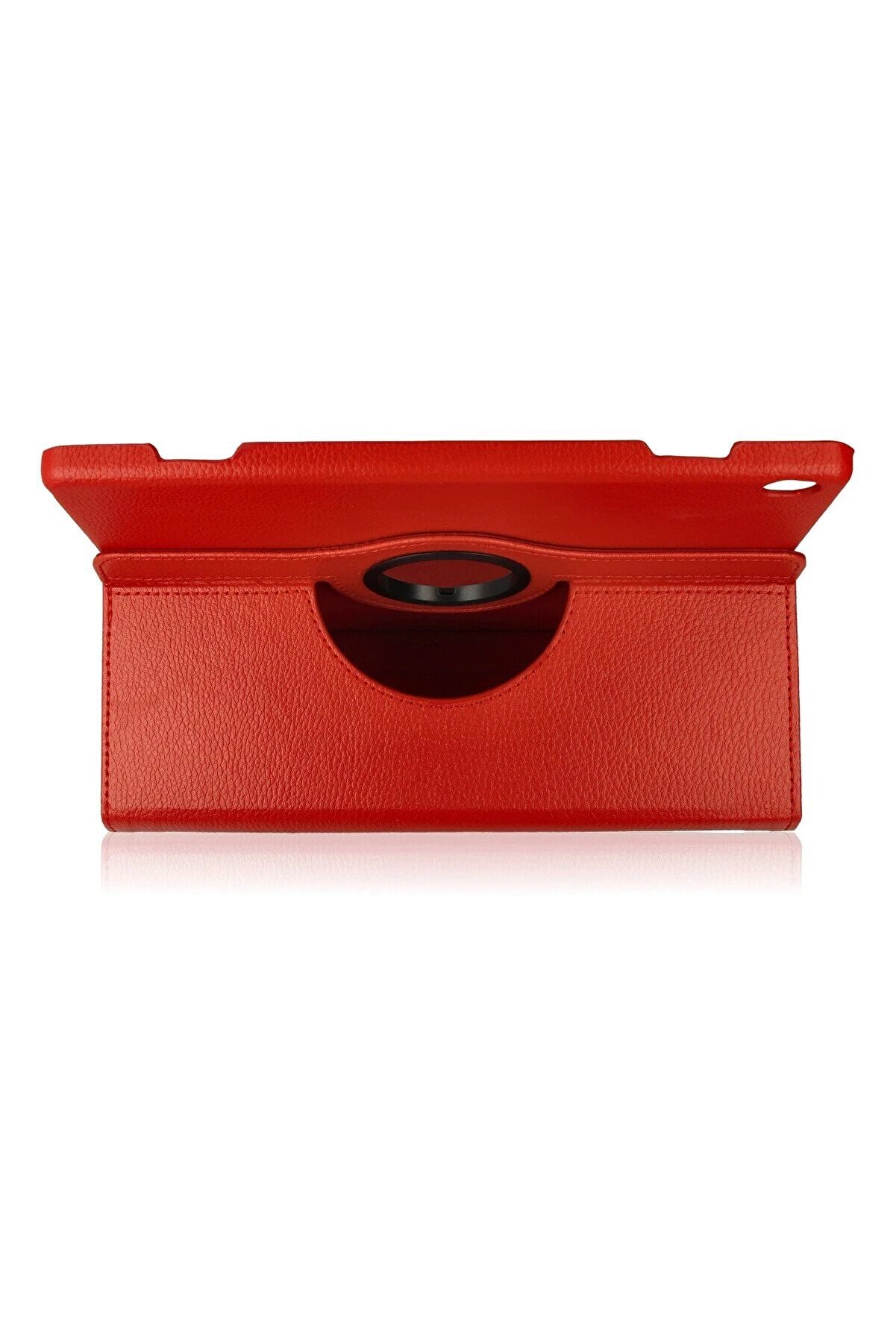 CepteToptan M10 X505F Kılıf 360 Tablet Deri Kılıf - Kırmızı - DROPX5853-6774