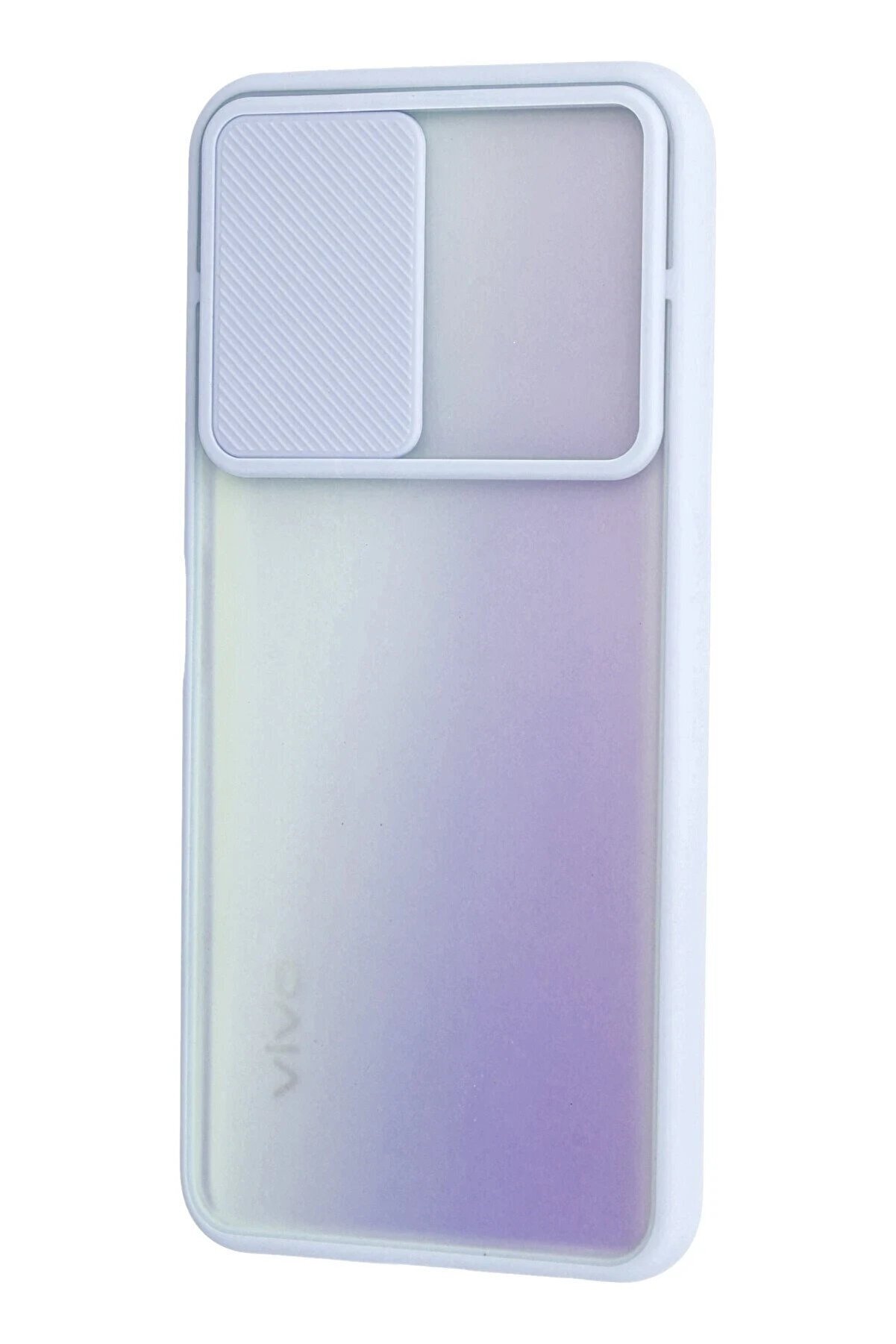 Vi̇vo Y53S Kılıf Palm Buzlu Kamera Sürgülü Si̇li̇kon - Li̇la - Dropx6515-8923