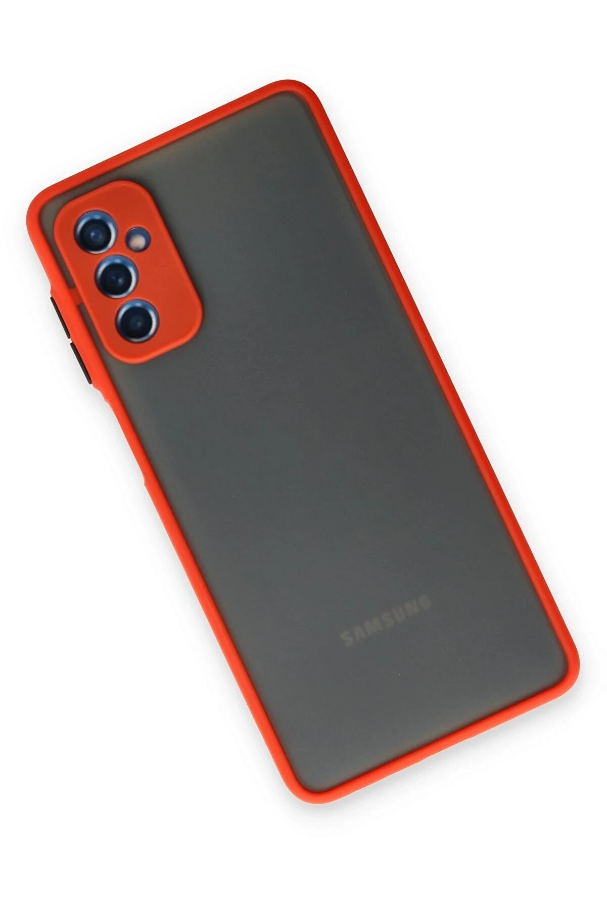 Samsung Galaxy M52 5G Kılıf Montreal Si̇li̇kon Kapak - Kırmızı - Dropx2274-2375