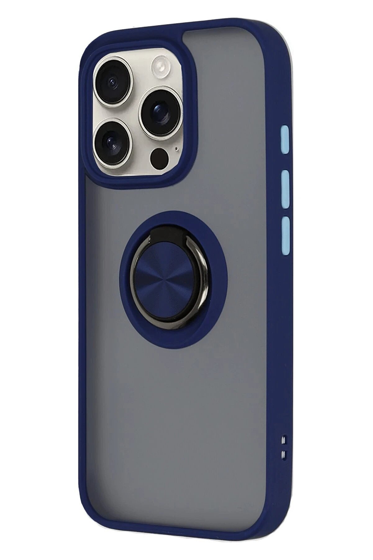 İphone 16 Pro Kılıf Montreal Y&uuml;z&uuml;kl&uuml; Si̇li̇kon Kapak - Laci̇vert - Dropx6830-2575