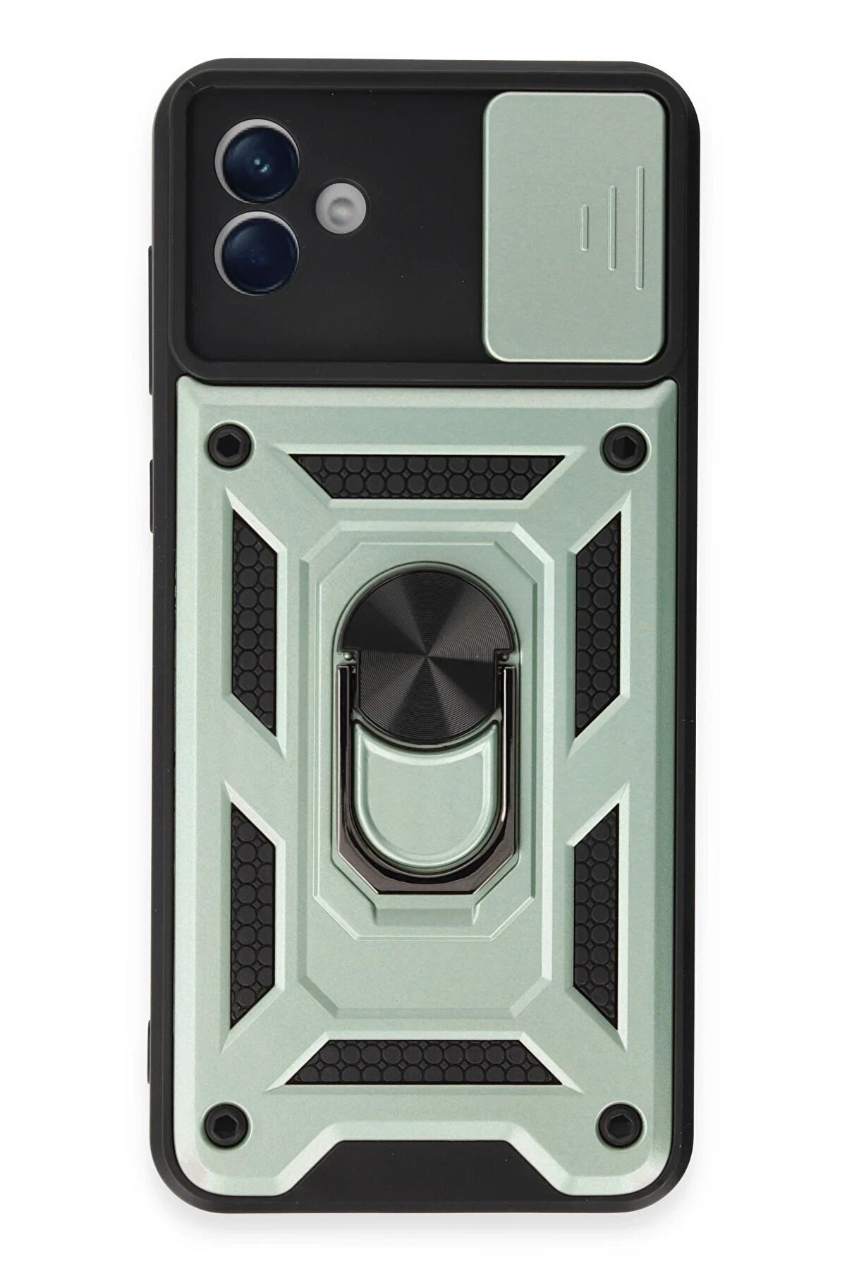 CepteToptan Samsung Galaxy A04E Kılıf Pars Lens Y&uuml;z&uuml;kl&uuml; Silikon - Yeşil - DROPX5119-9555