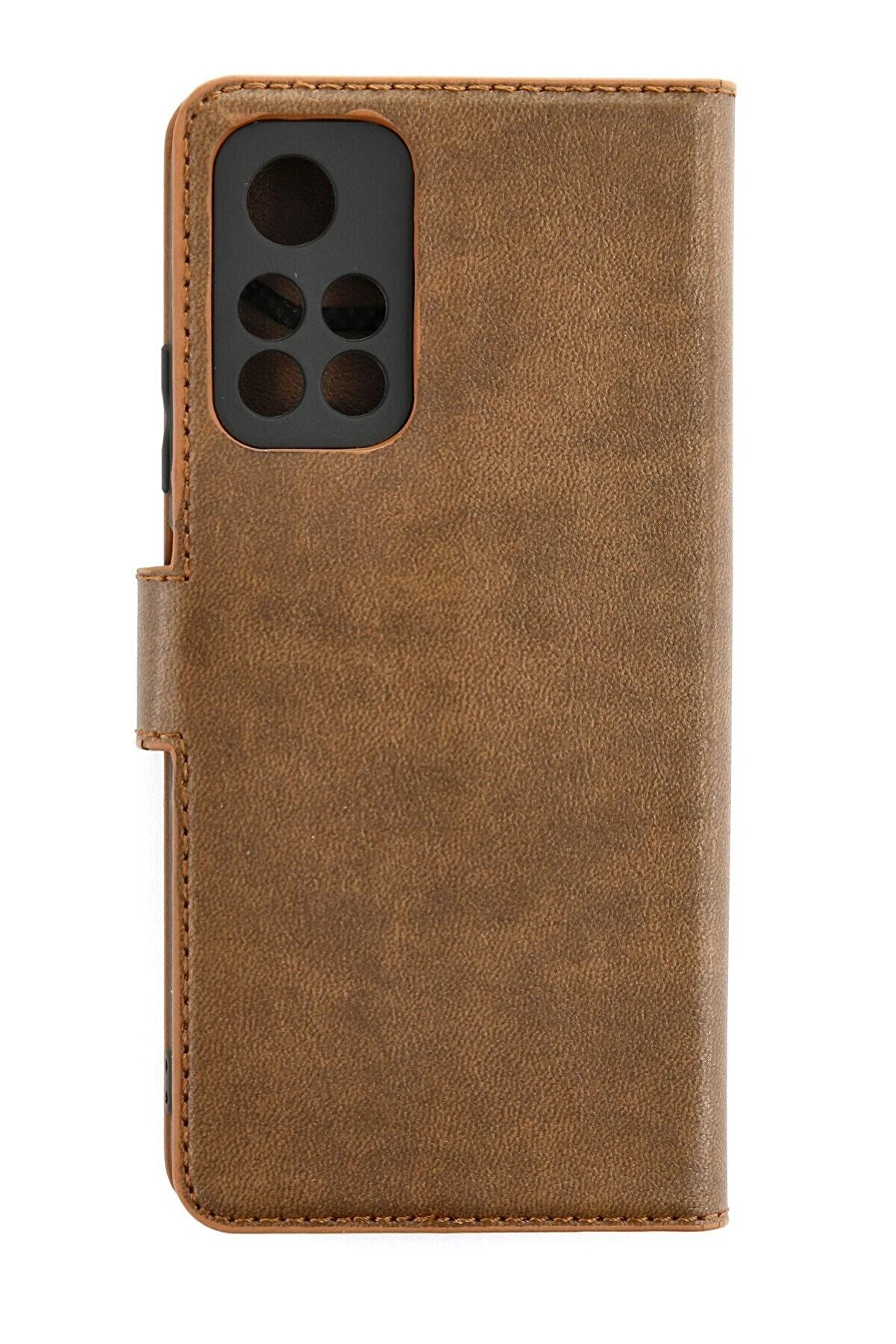 CepteToptan Xiaomi Redmi Note 11T Kılıf Trend S Plus Kapaklı Kılıf - Taba - DROPX4690-4244