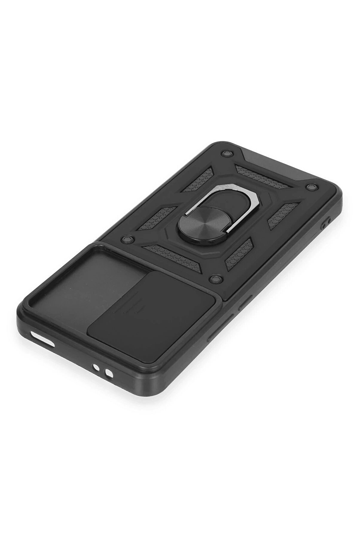 Xi̇aomi̇ Mi̇ 12T Pro Kılıf Pars Lens Yüzüklü Si̇li̇kon - Si̇yah - Dropx5219-5432