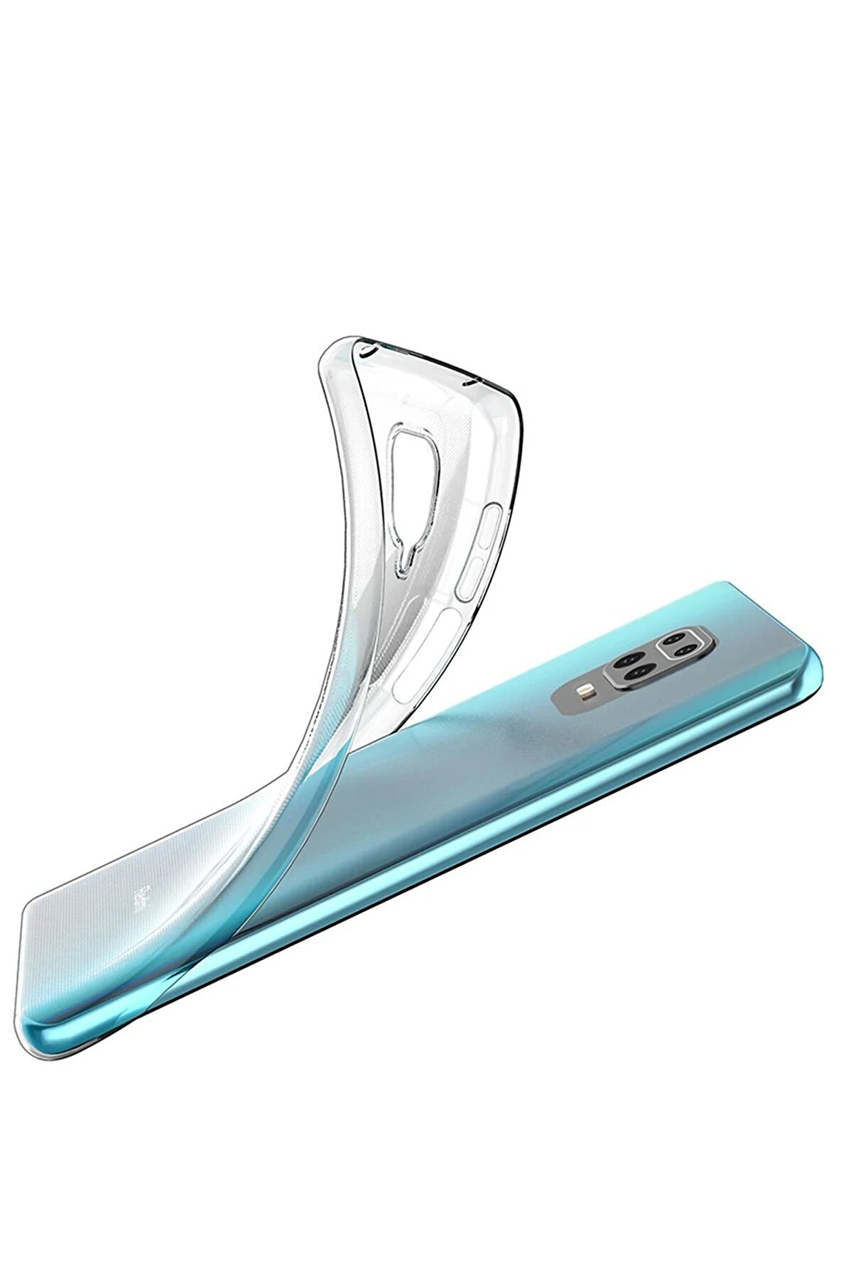 Xi̇aomi̇ Redmi̇ Note 9 Pro Kılıf L&uuml;x Şeffaf Si̇li̇kon - Şeffaf - Dropx4521-6700