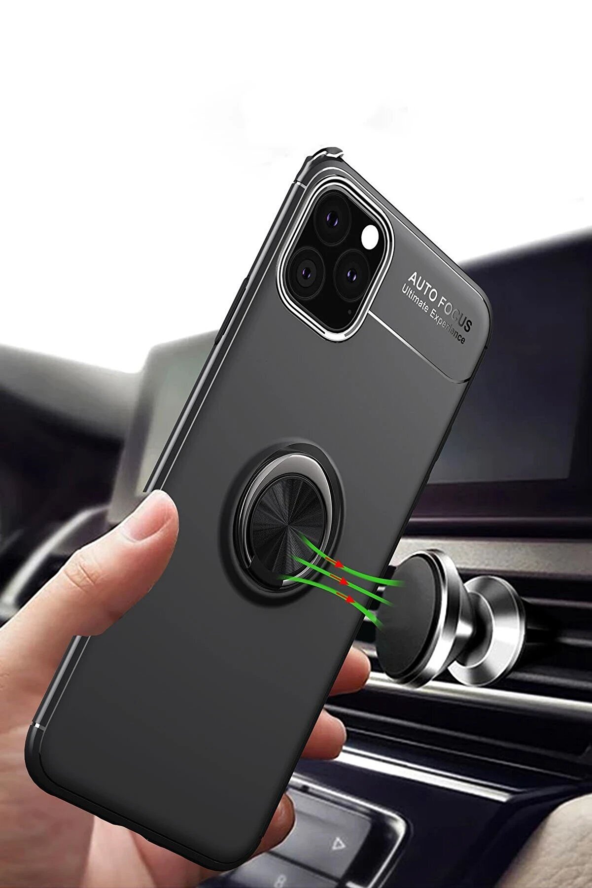 İphone 11 Pro Kılıf Range Yüzüklü Si̇li̇kon - Kırmızı - Dropx5152-7879