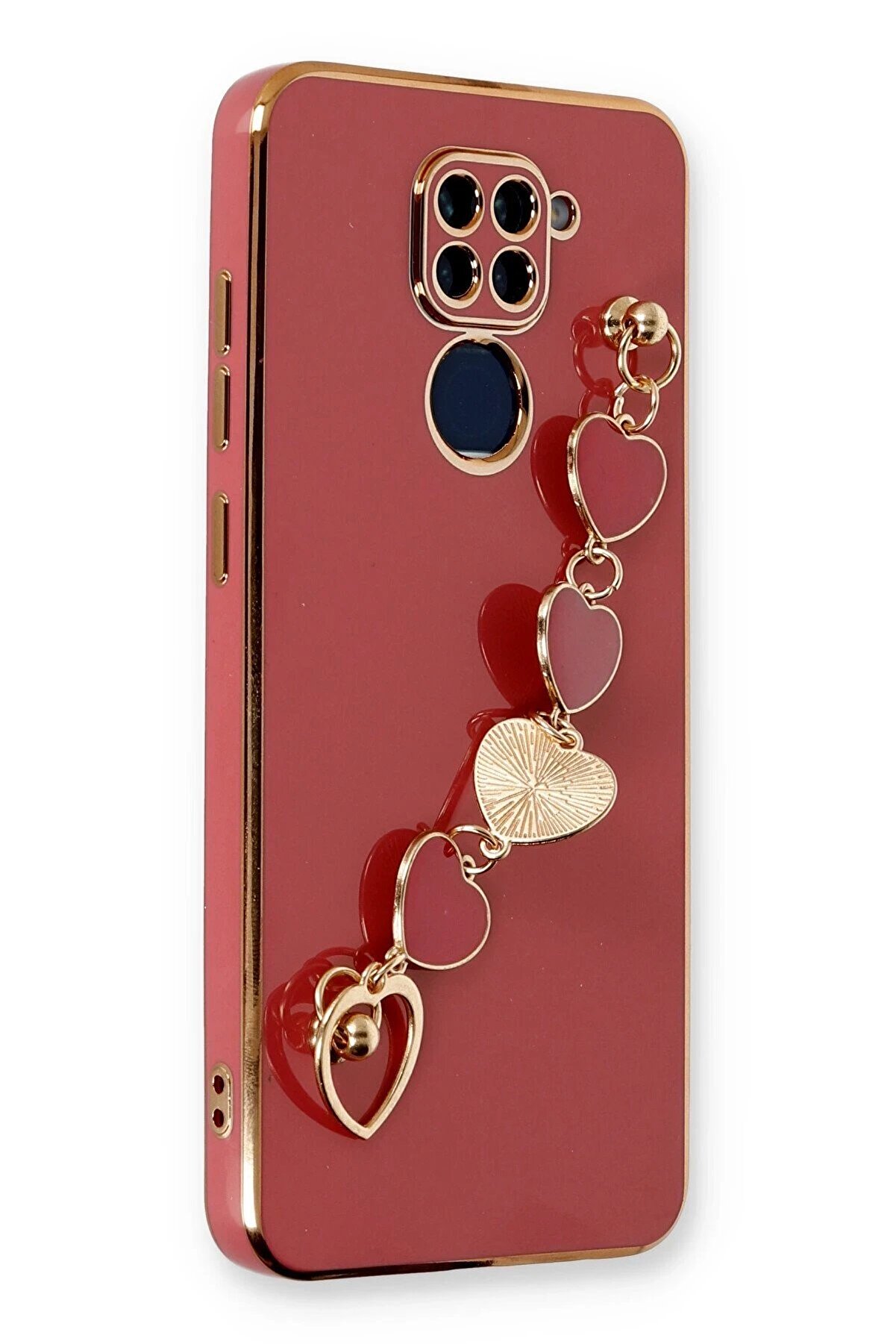 CepteToptan Xiaomi Redmi Note 9 Kılıf Esila Silikon - Kırmızı - DROPX1905-8113