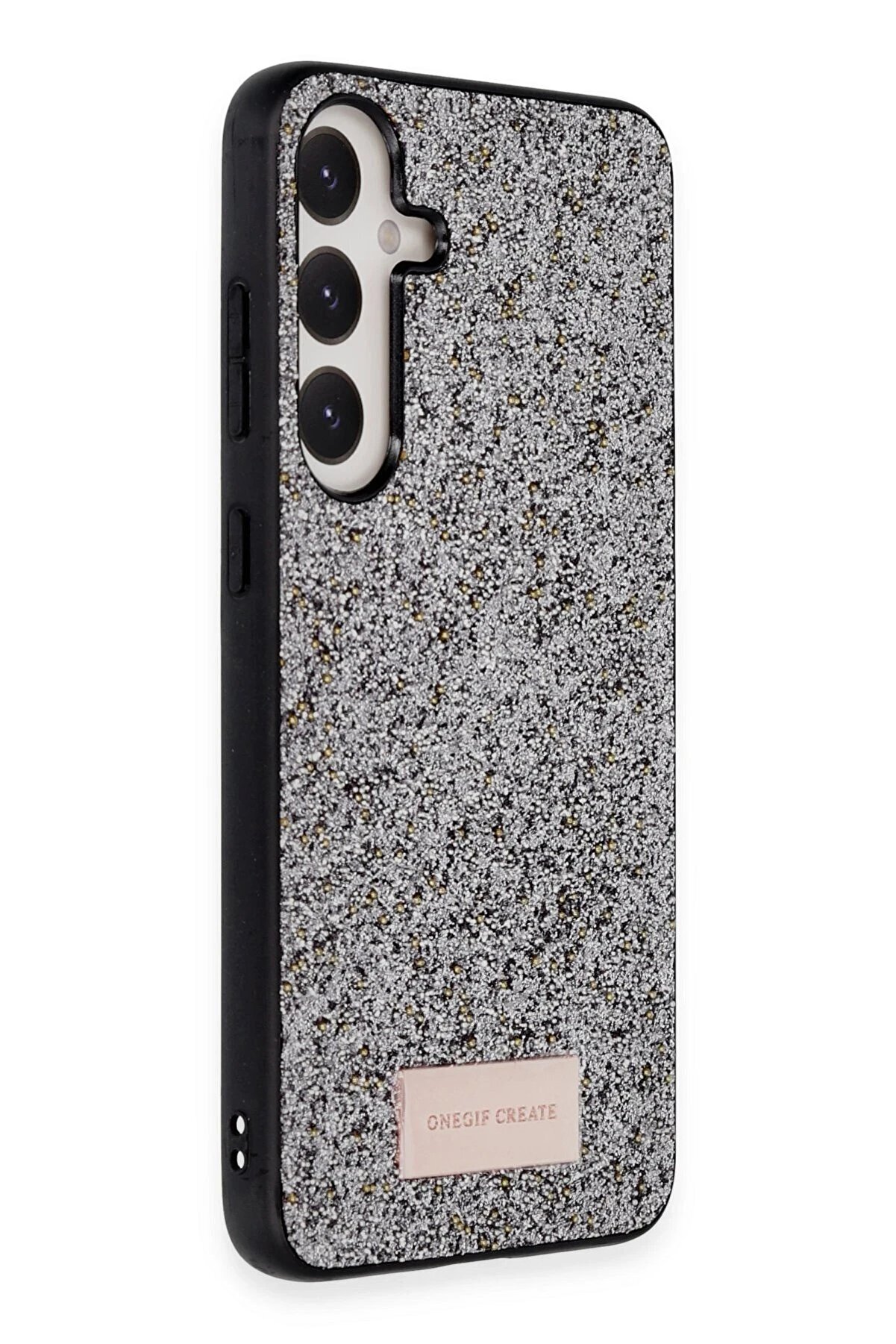 Samsung Galaxy A25 5G Bri̇ght Si̇mli̇ Kapak - Gümüş - Dropx9288-1418