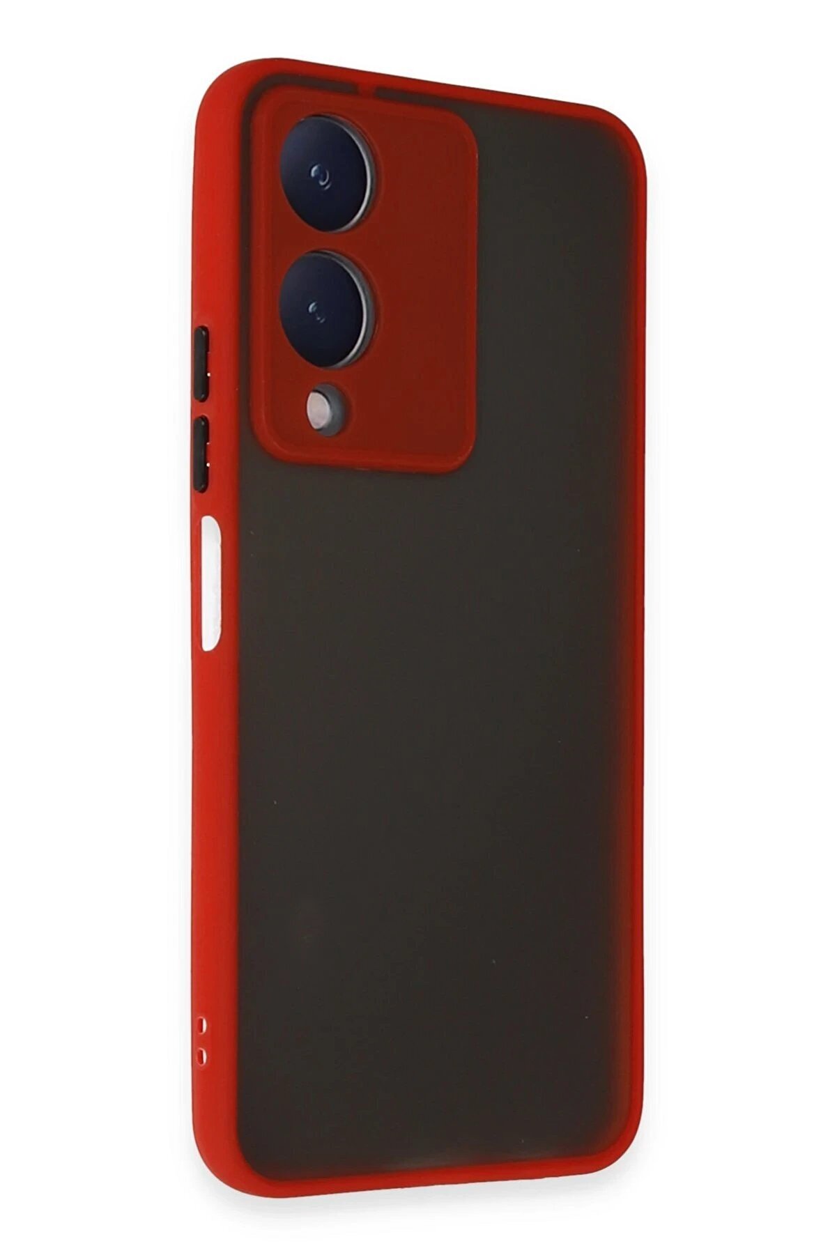 Vi̇vo Y17S Kılıf Montreal Si̇li̇kon Kapak - Kırmızı - Dropx8891-3862