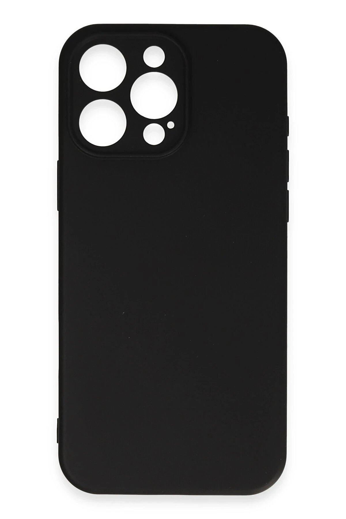 İphone 16 Pro Max Kılıf Nano İçi̇ Kadi̇fe Si̇li̇kon - Si̇yah - Dropx1807-7748